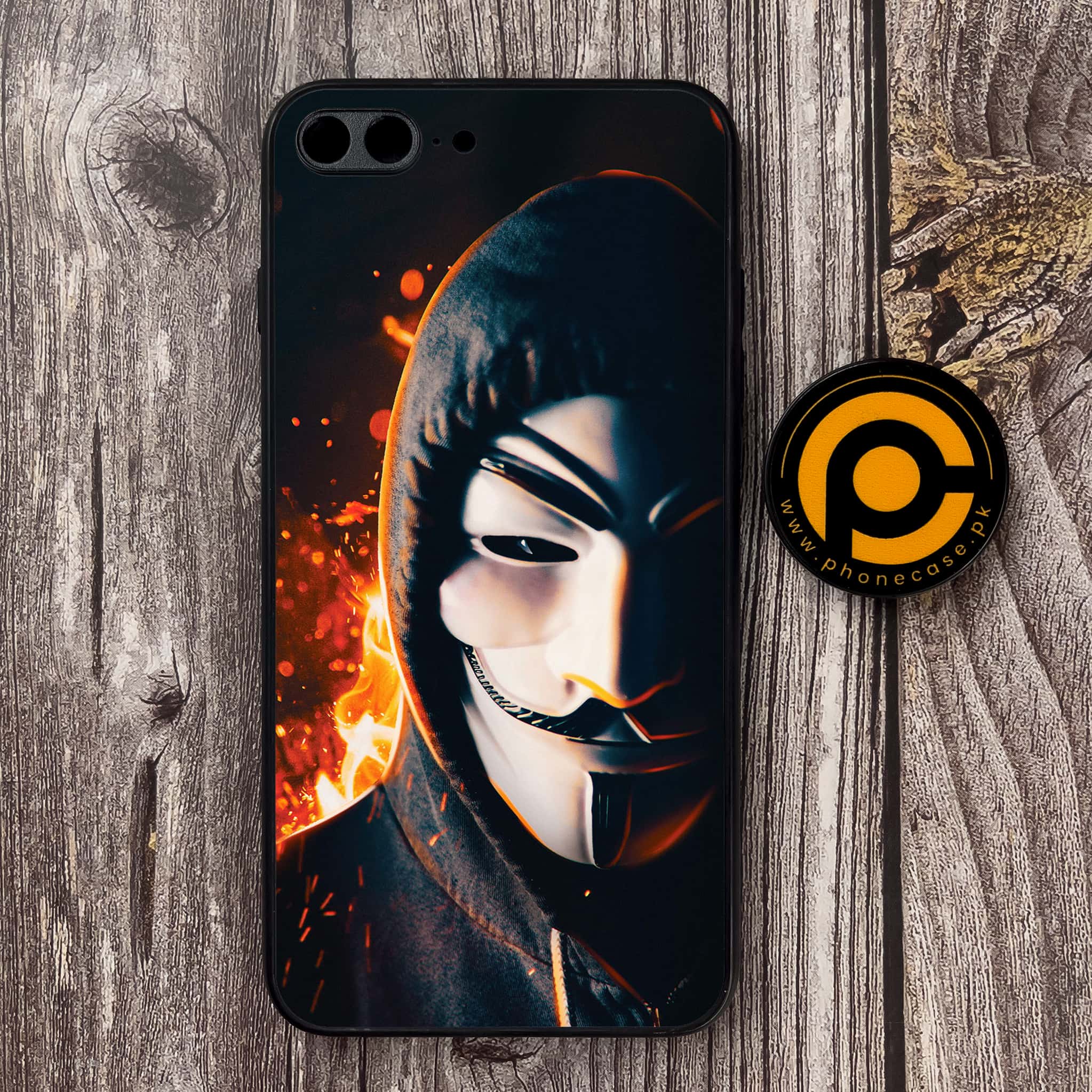 iPhone 7 Plus - Anonymous 2.0   Series - Premium Metal Printed soft Bumper shock Proof Case