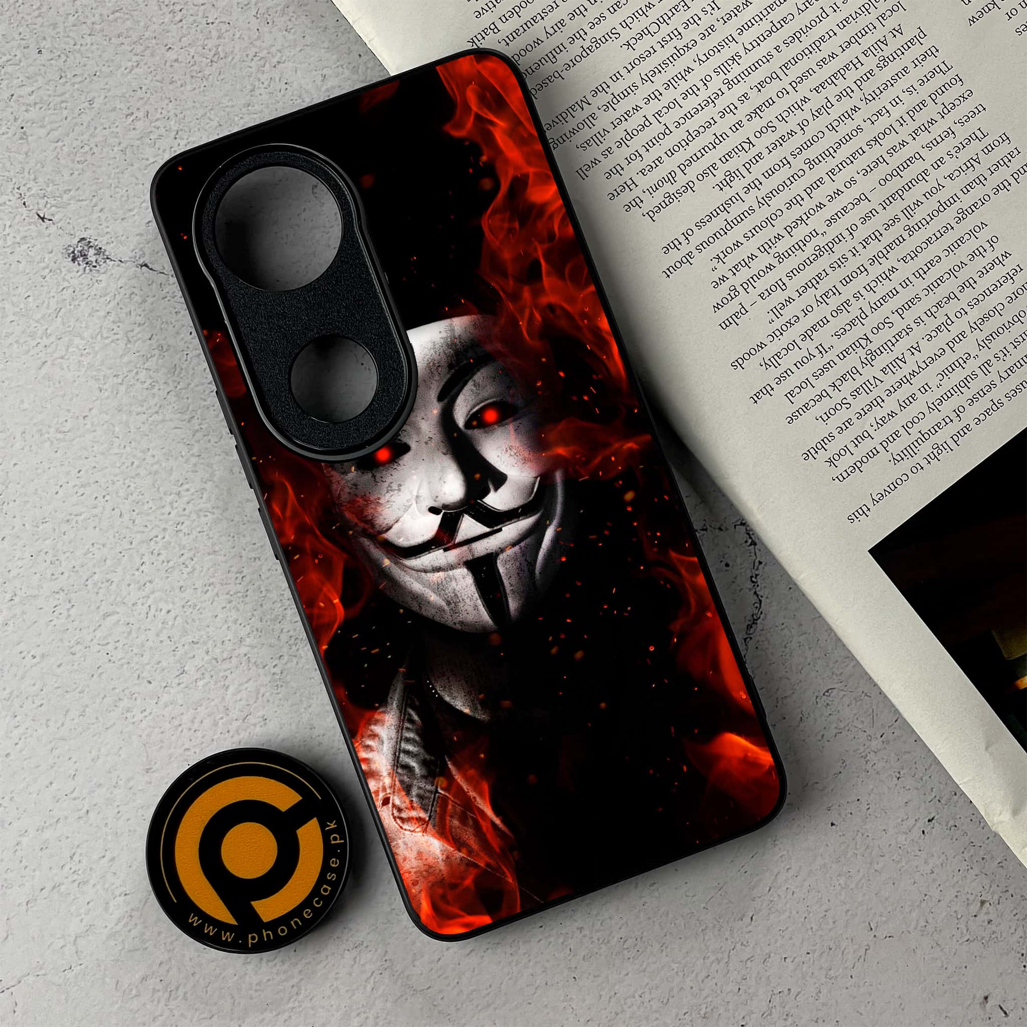 Vivo V50 - Anonymous 2.0 Series - Premium Metal Printed Soft Bumper Shockproof Case