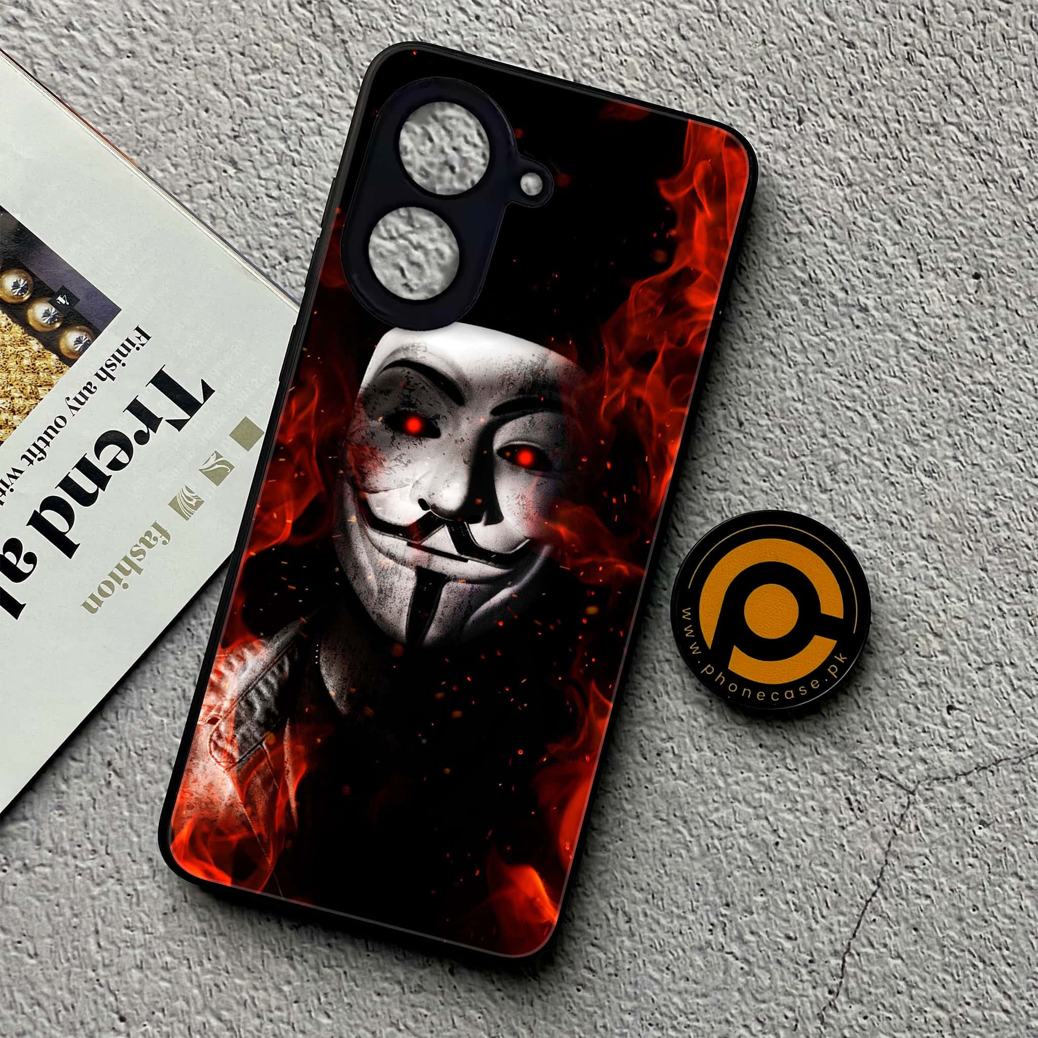 Xiaomi Redmi A5 - Anonymous 2.0 Series - Premium Metal Printed soft Bumper shock Proof Case