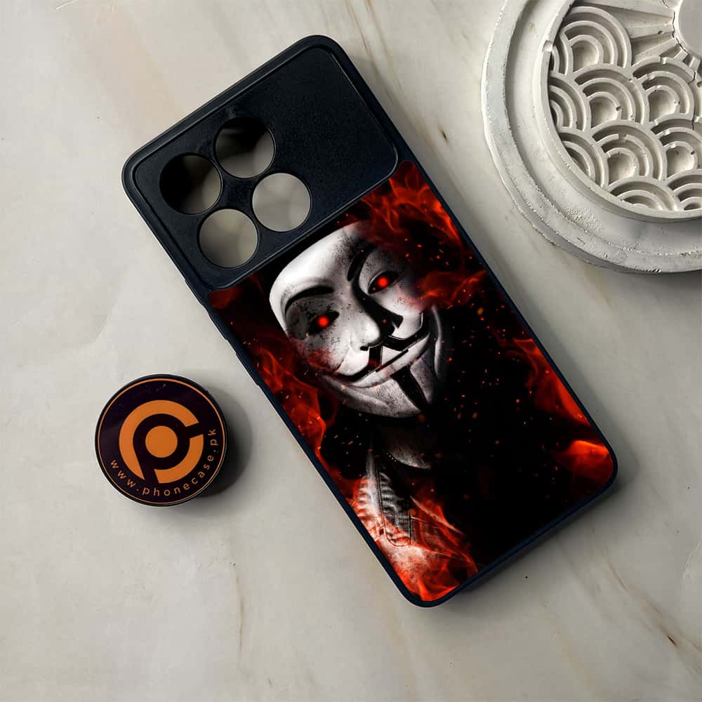 Xiaomi Poco F6 Pro - Anonymous 2.0 Series - Premium Metal Printed soft Bumper shock Proof Case