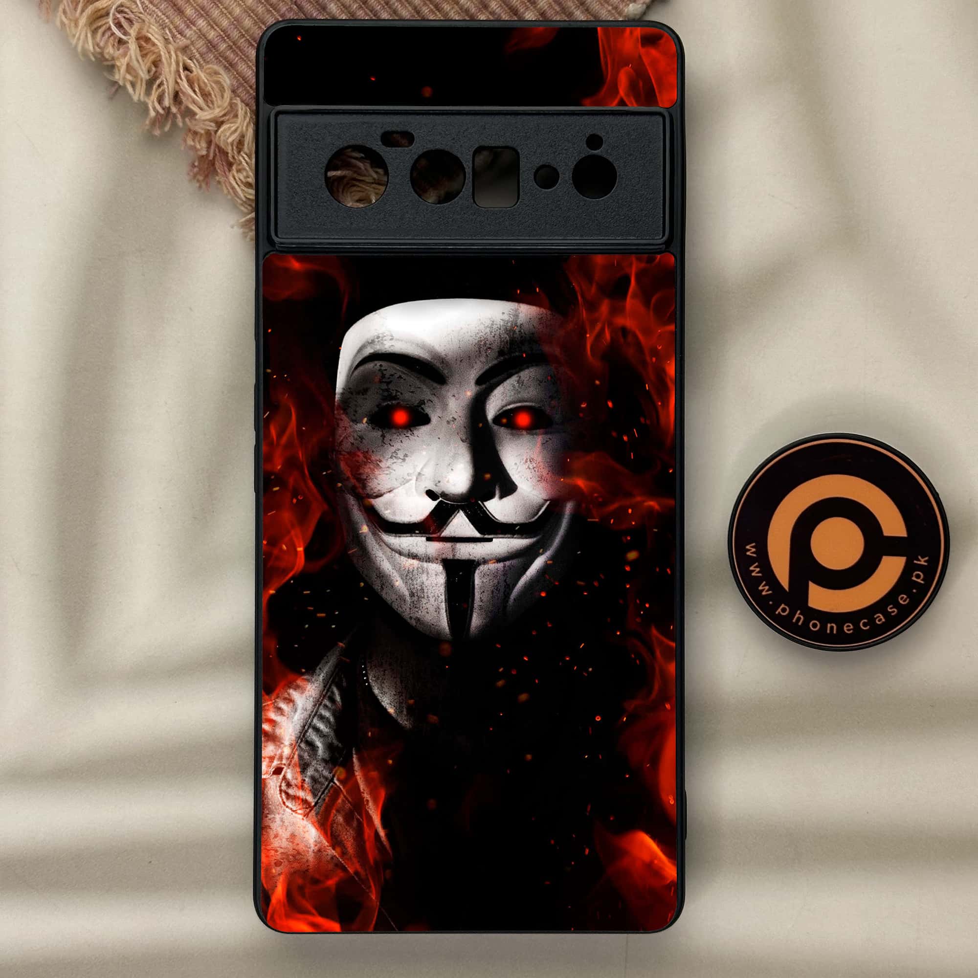 Google Pixel 6 Pro - Anonymous 2.0 Series - Premium Metal Printed soft Bumper Shock Proof Case