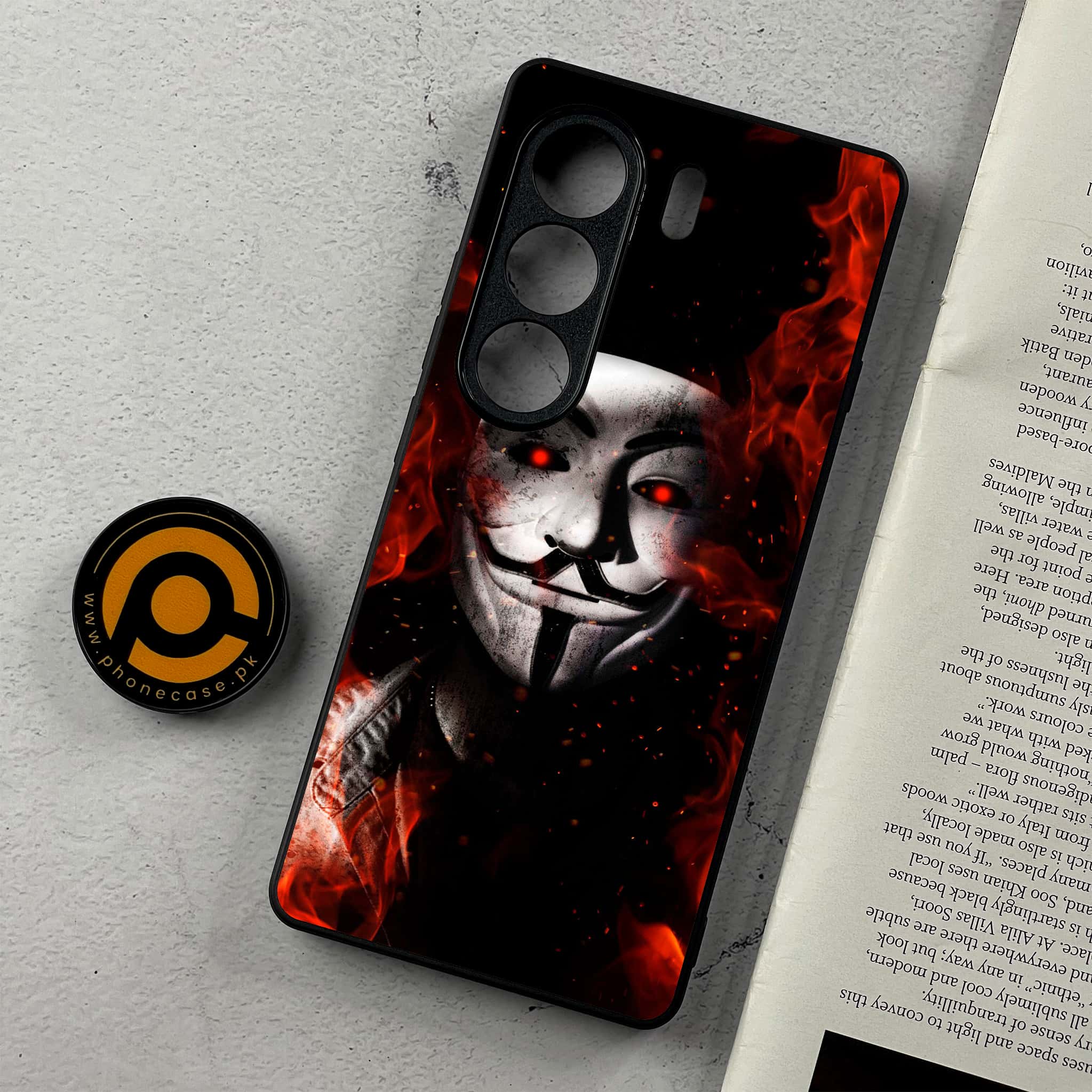 Tecno Camon 40 - Anonymous 2.0 Series - Premium Metal Printed Soft Bumper Shockproof Case