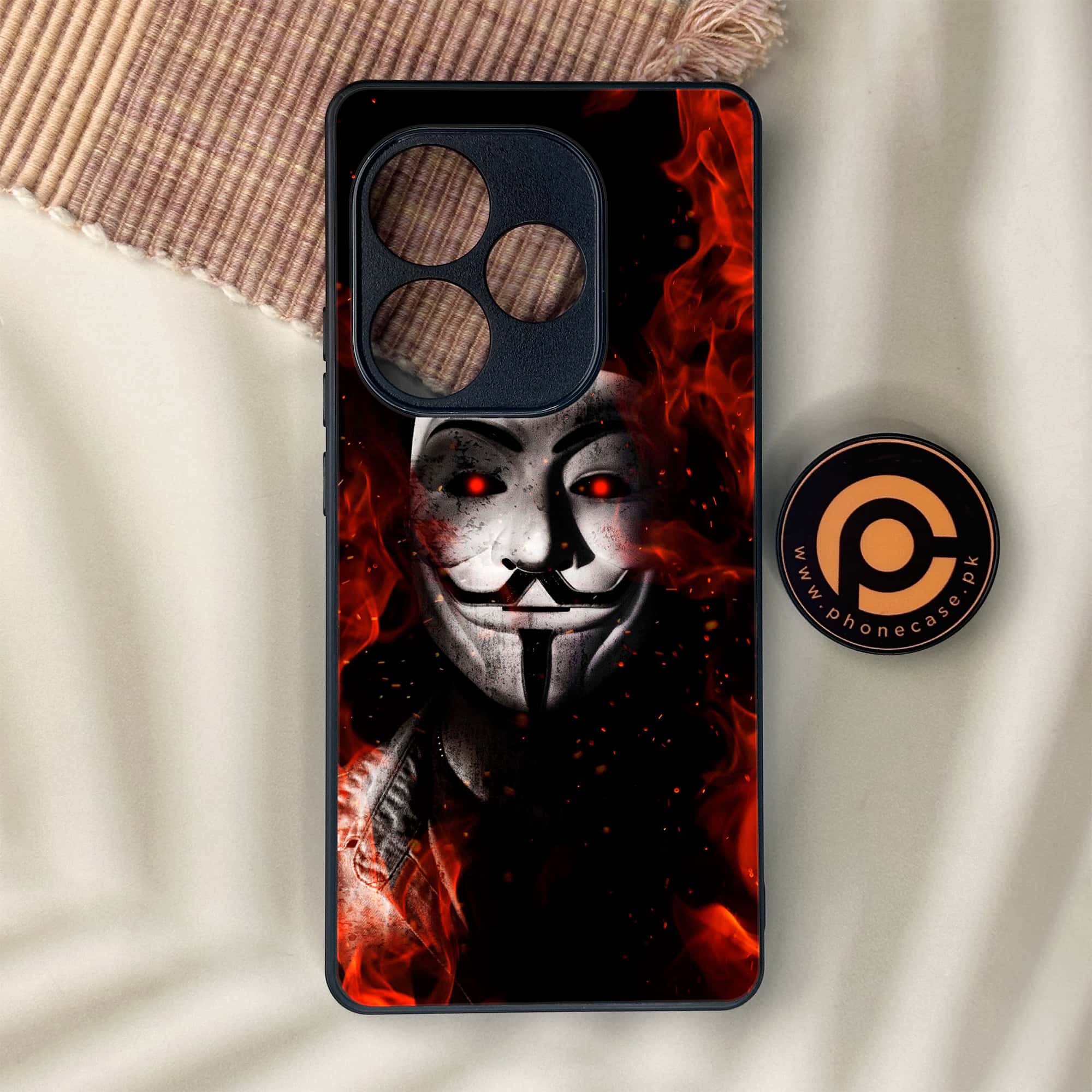 Realme GT 6 - Anonymous 2.0 Series - Premium Metal Printed soft Bumper shock Proof Case