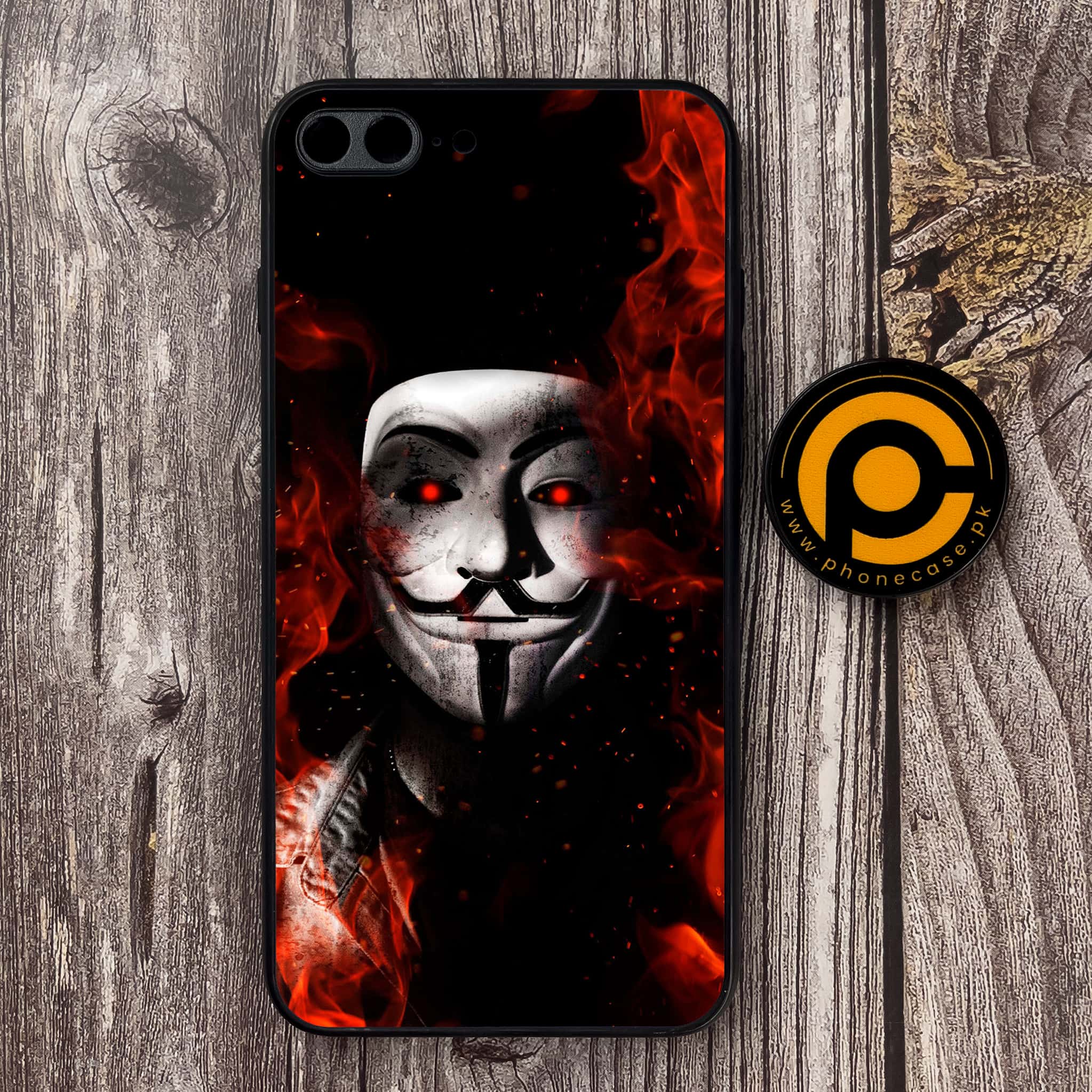 iPhone 7 Plus - Anonymous 2.0   Series - Premium Metal Printed soft Bumper shock Proof Case