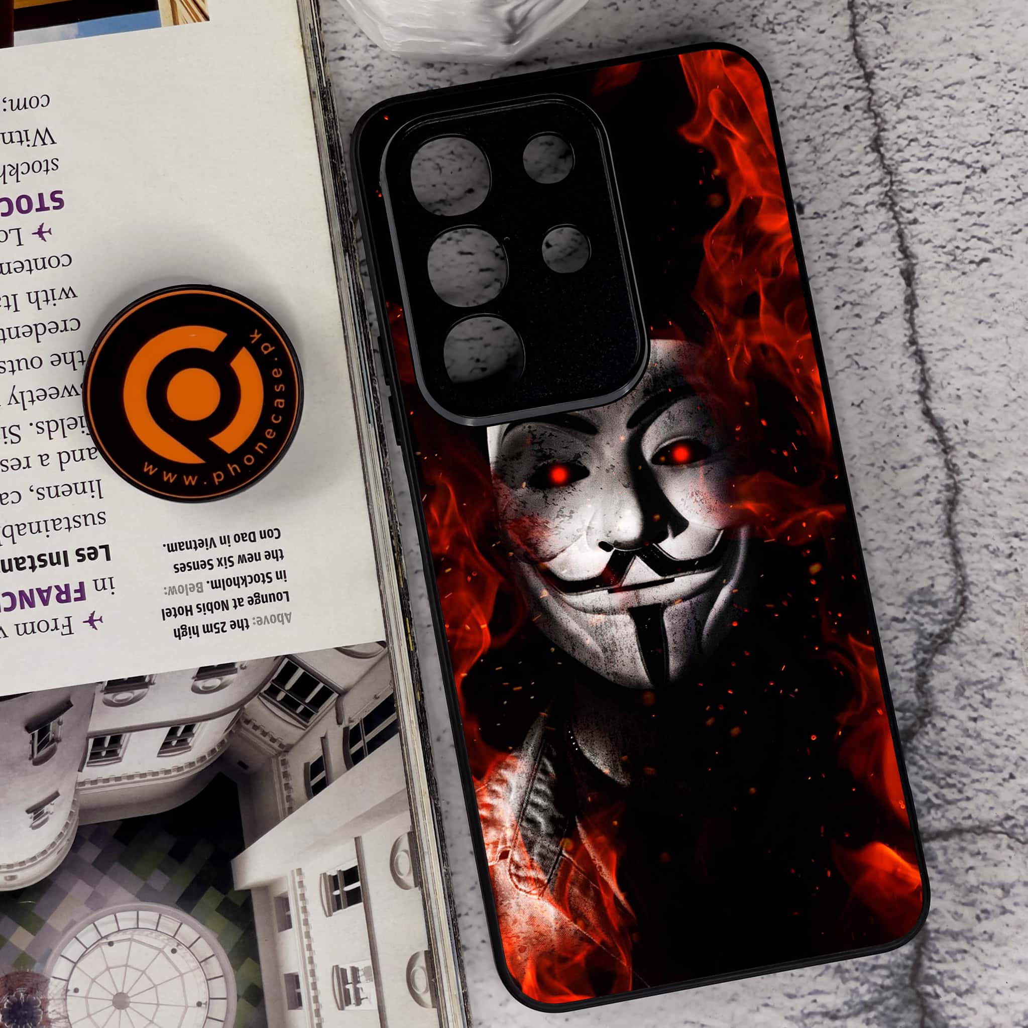 Vivo Y29 4G - Anonymous 2.0 Series - Premium Metal Printed soft Bumper Shock Proof Case