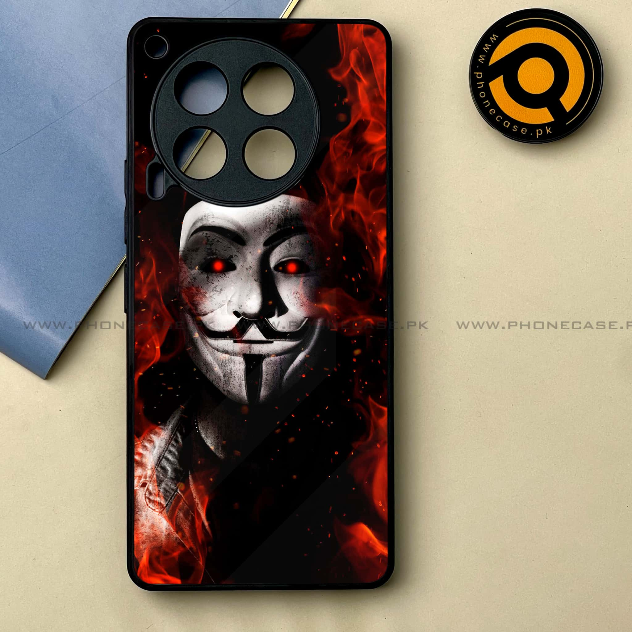 Tecno Camon 30 - Anonymous 2.0 Series -  Premium Printed Metal soft Bumper shock Proof Case