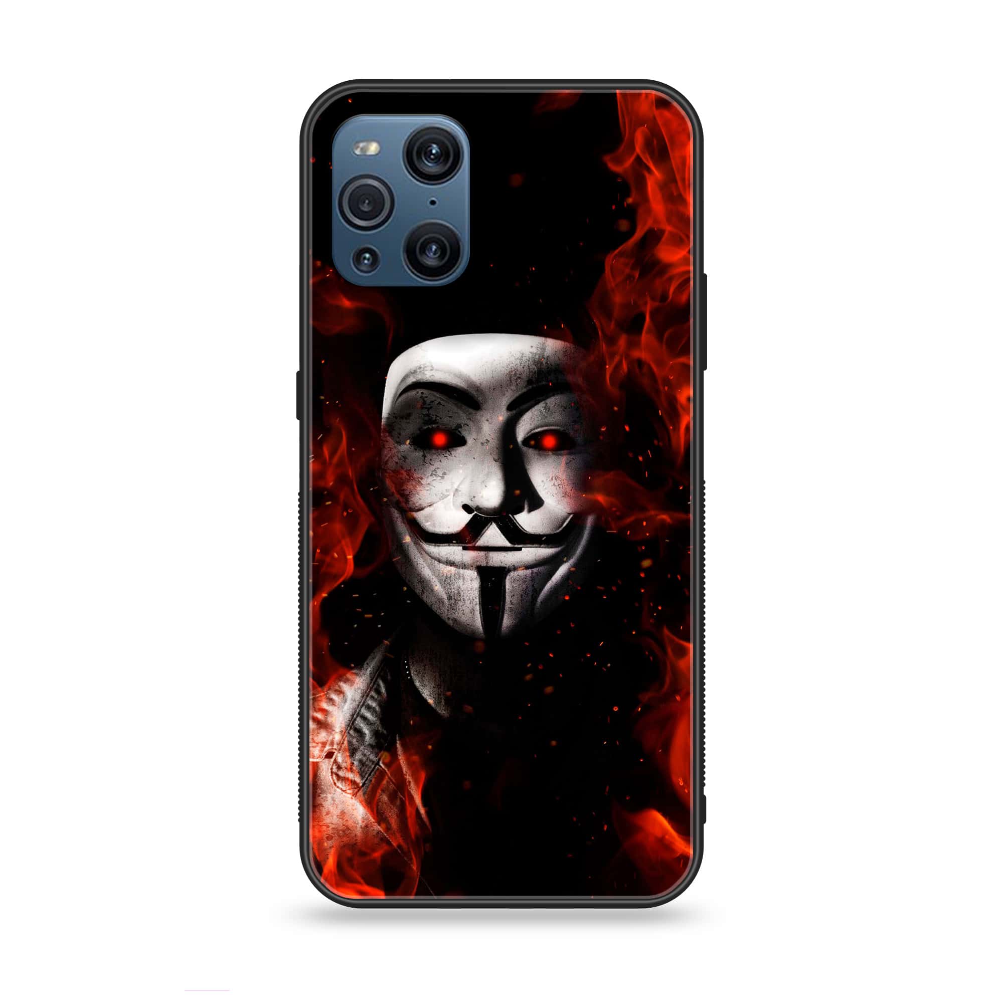 Oppo Find X3 - Anonymous 2.0 Series - Premium Printed Glass soft Bumper shock Proof Case