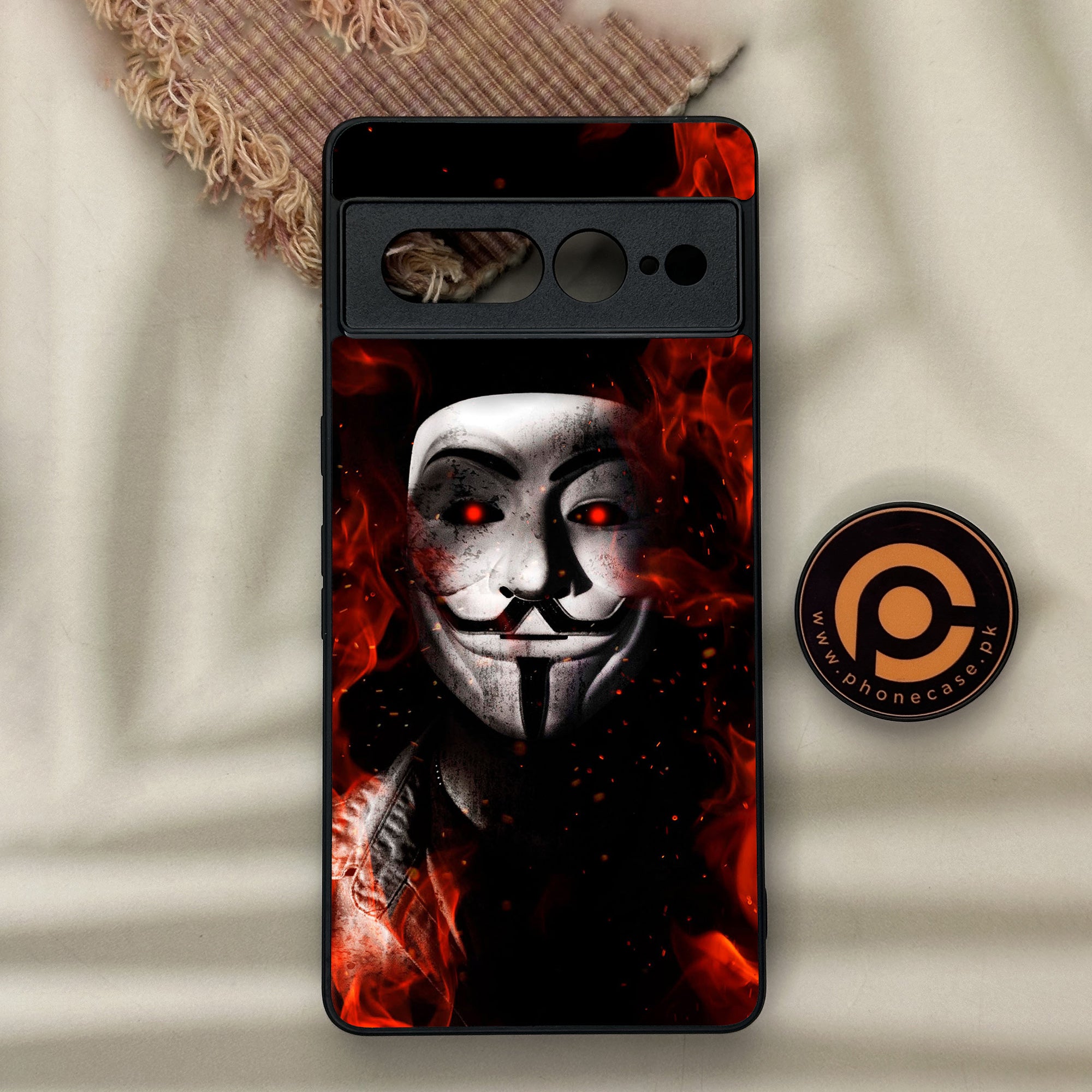 Google Pixel 7 Pro - Anonymous 2.0 Series - Premium Metal Printed soft Bumper Shock Proof Case