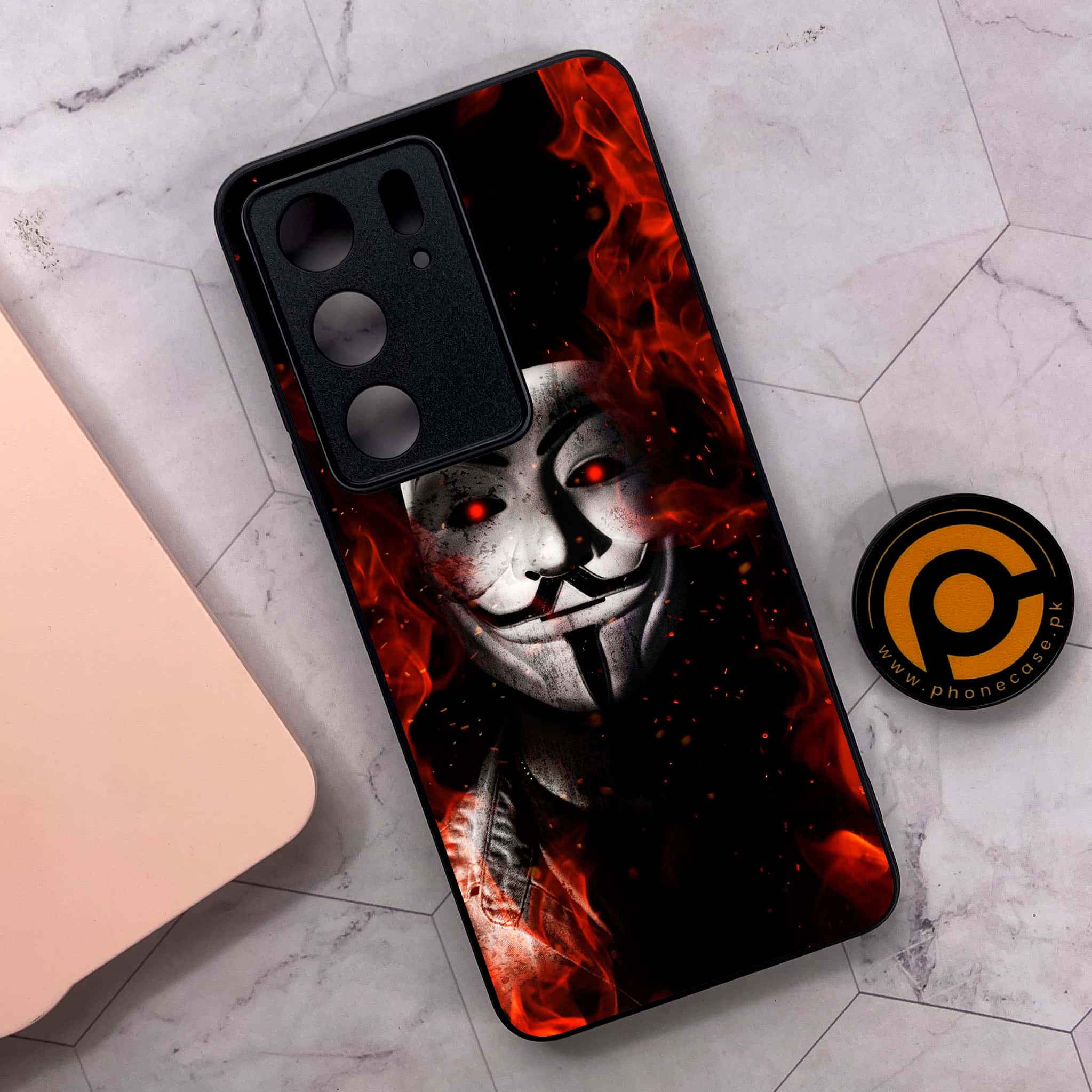 Realme C75x 4G - Anonymous 2.0 Series - Premium Metal Printed soft Bumper shock Proof Case