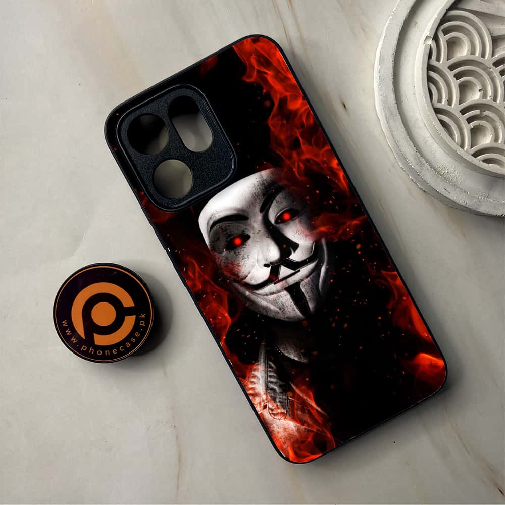 Oppo Reno 14F - Anonymous 2.0 Series - Premium Metal Printed Soft Bumper Shockproof Case