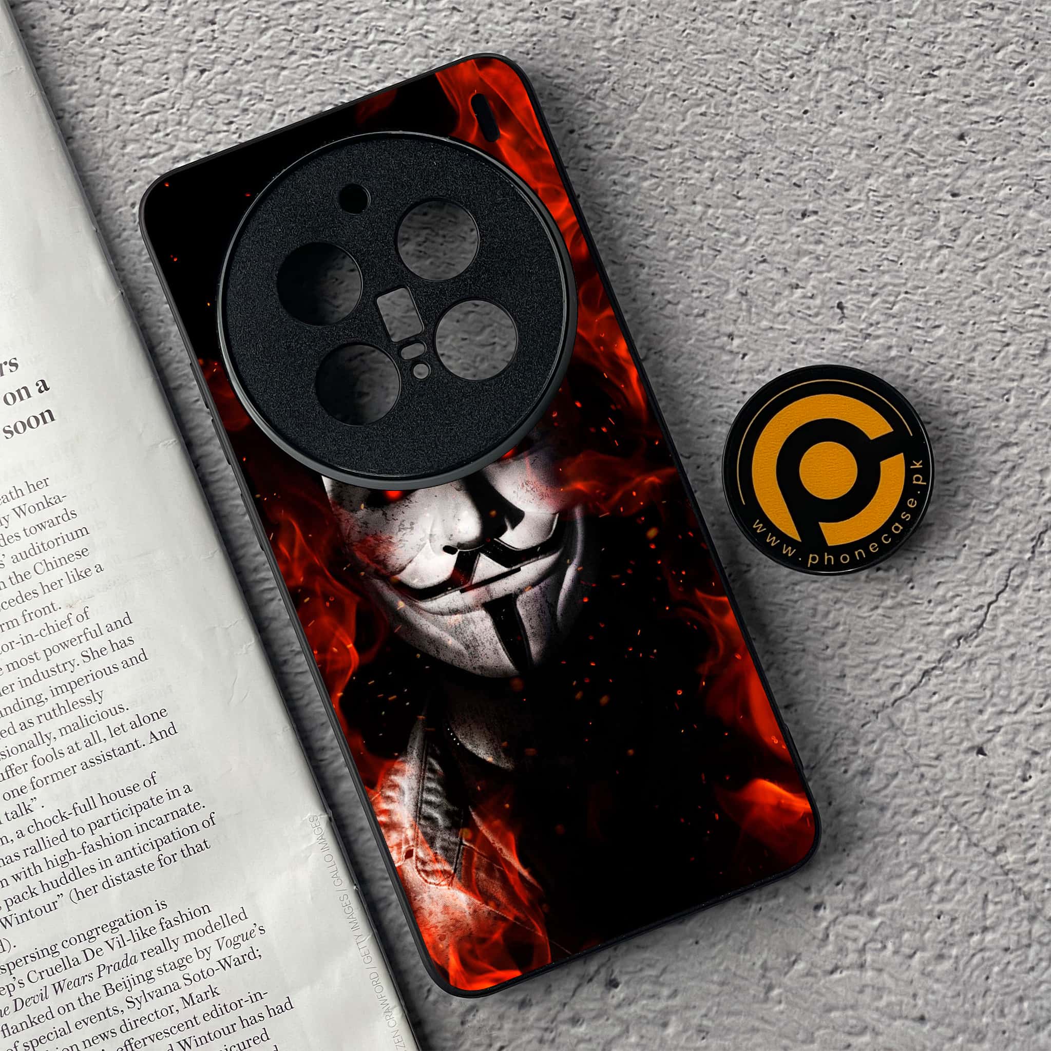 Vivo X200 Pro - Anonymous 2.0 Series - Premium Metal  Printed soft Bumper shock Proof Case