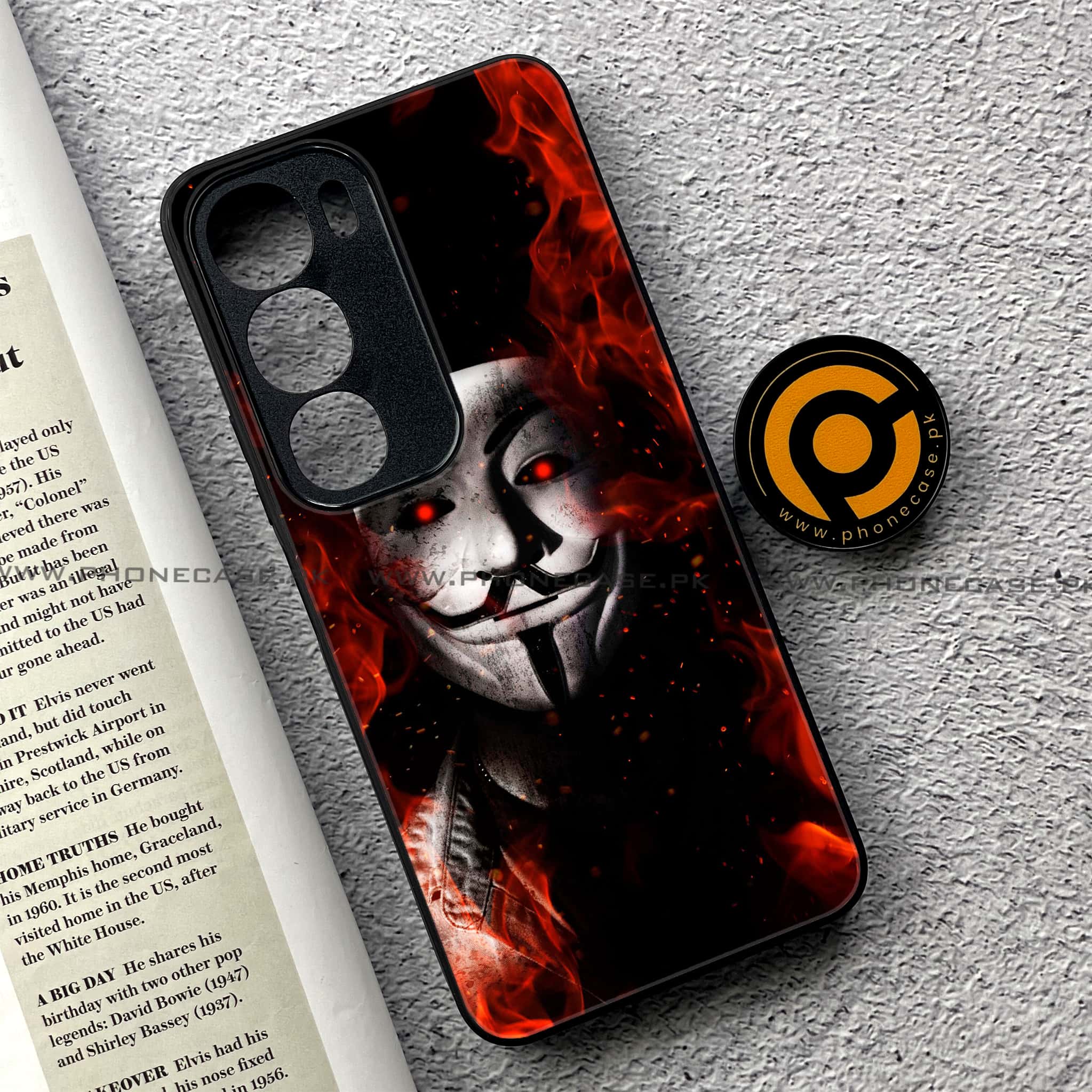 Vivo Y19s Pro - Anonymous 2.0 Series - Premium Metal Printed soft Bumper shock Proof Case