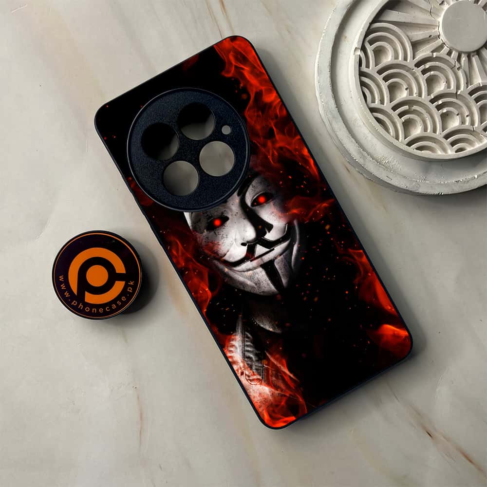 OnePlus 13 - Anonymous 2.0 Series - Premium Metal Printed soft Bumper shock Proof Case