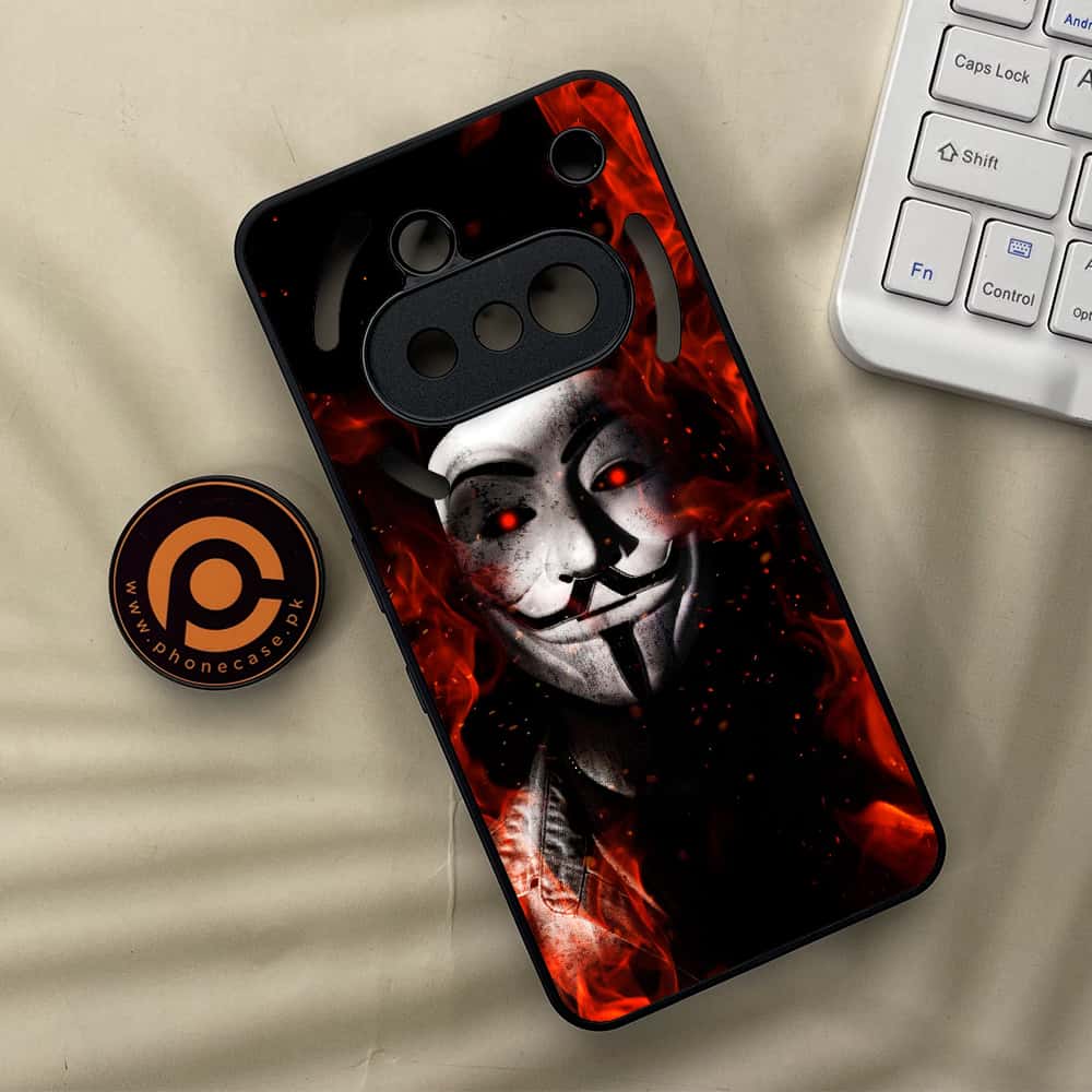 Nothing Phone 3a - Anonymous 2.0 Series - Premium Metal  Printed soft Bumper shock Proof Case