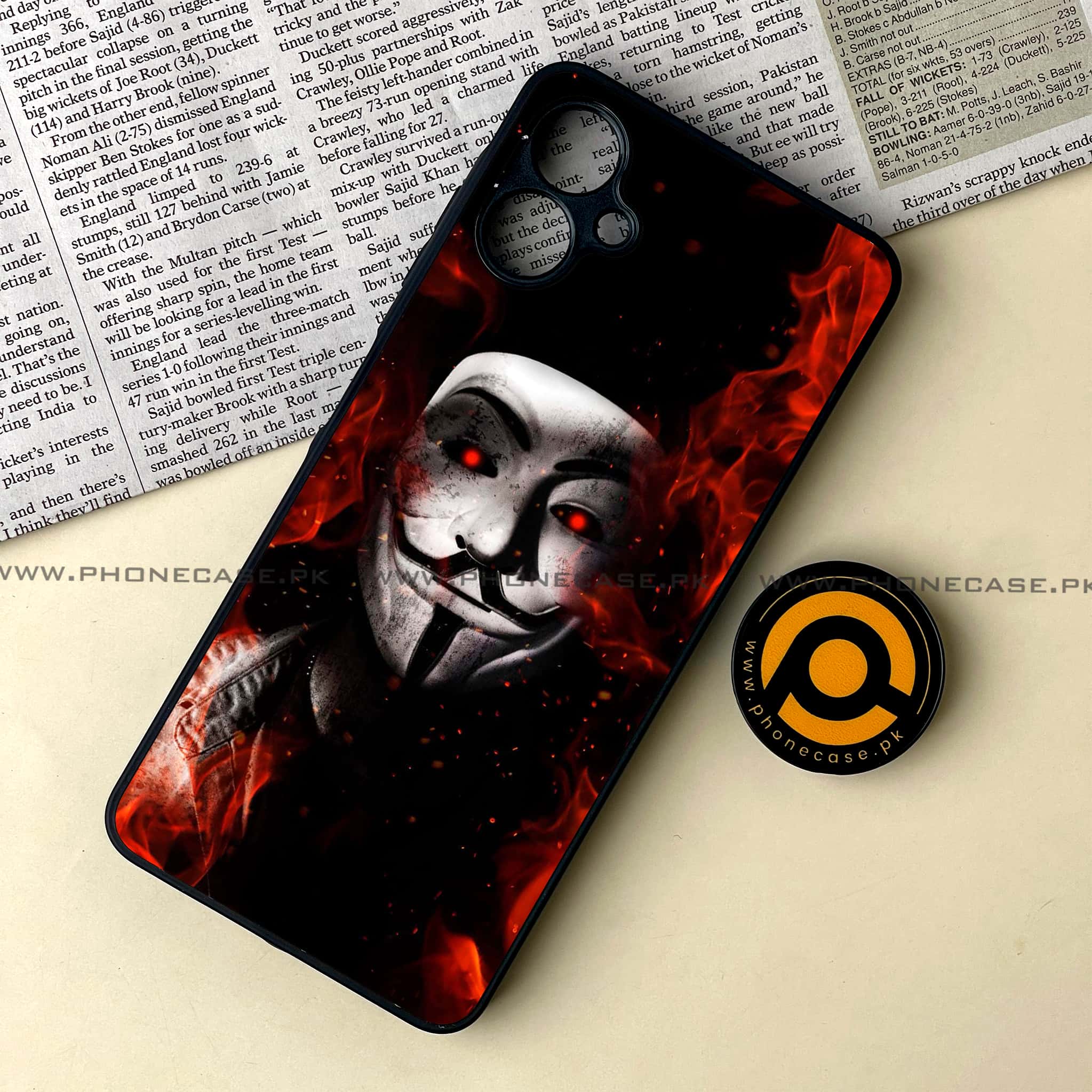 Samsung Galaxy A06  - Anonymous 2.0 Series - Premium Metal Printed soft Bumper shock Proof Case