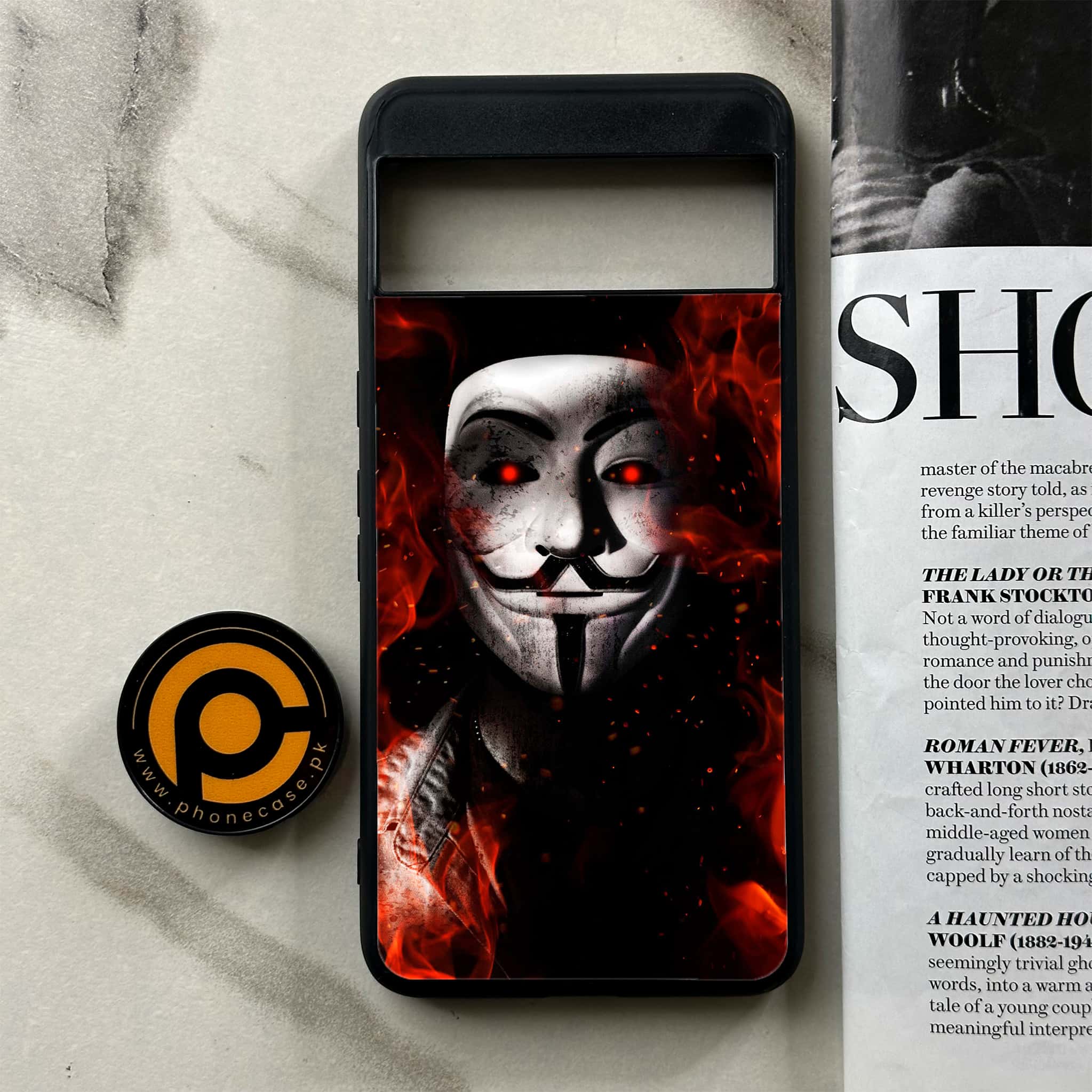 Google Pixel 8a - Anonymous 2.0 Series - Premium Printed soft Bumper Shock Proof Case