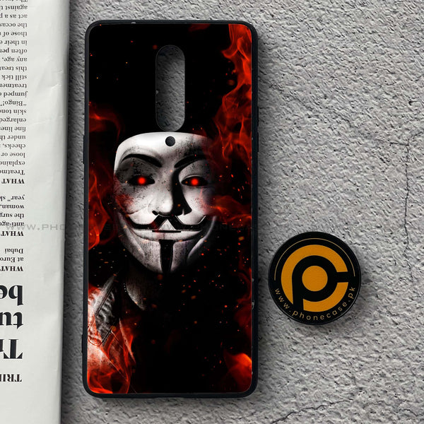OnePlus 8 - Anonymous 2.0 Design 7 - Premium Printed Glass soft Bumper shock Proof Case CS-43398