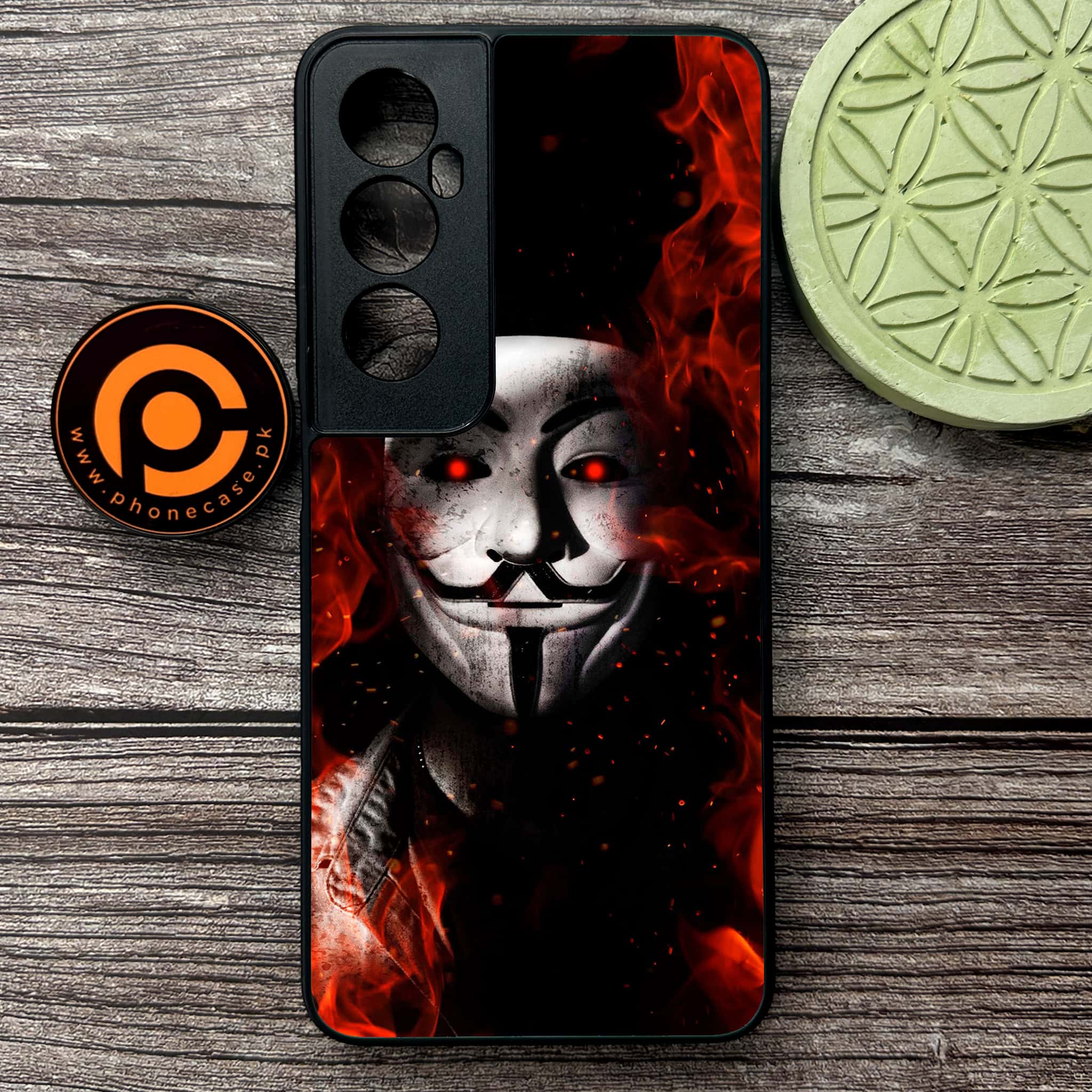 Realme C65  - Anonymous 2.0 Series - Premium Metal Printed soft Bumper shock Proof Case
