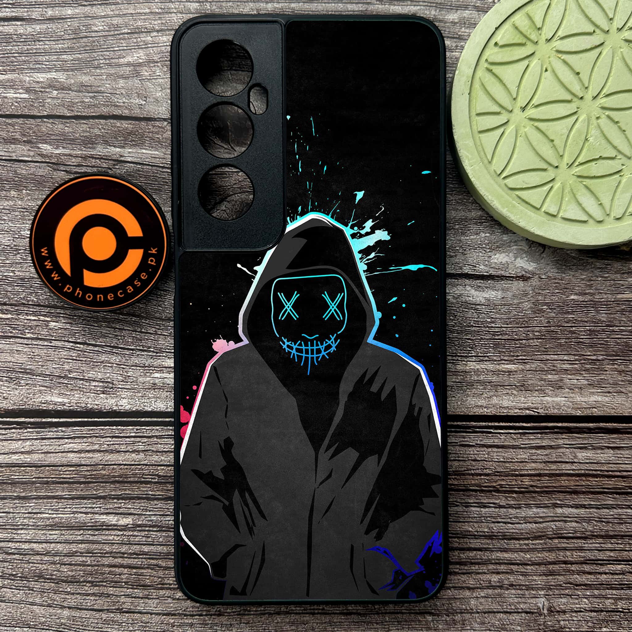 Realme C65  - Anonymous 2.0 Series - Premium Metal Printed soft Bumper shock Proof Case