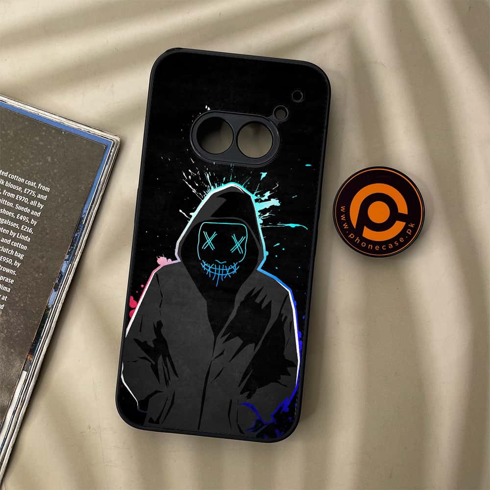 Nothing Phone (2a) - Anonymous 2.0 Series - Premium Metal Printed soft Bumper Shock Proof Case