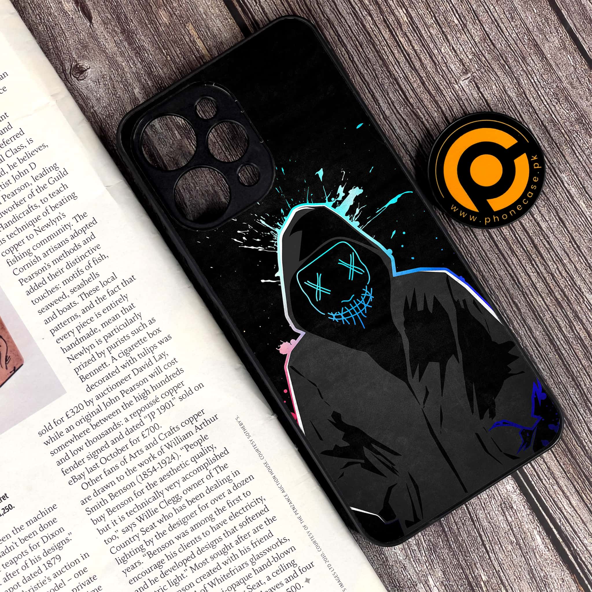 Xiaomi Redmi 12 - Anonymous 2.0 Series - Premium Printed Glass soft Bumper shock Proof Case