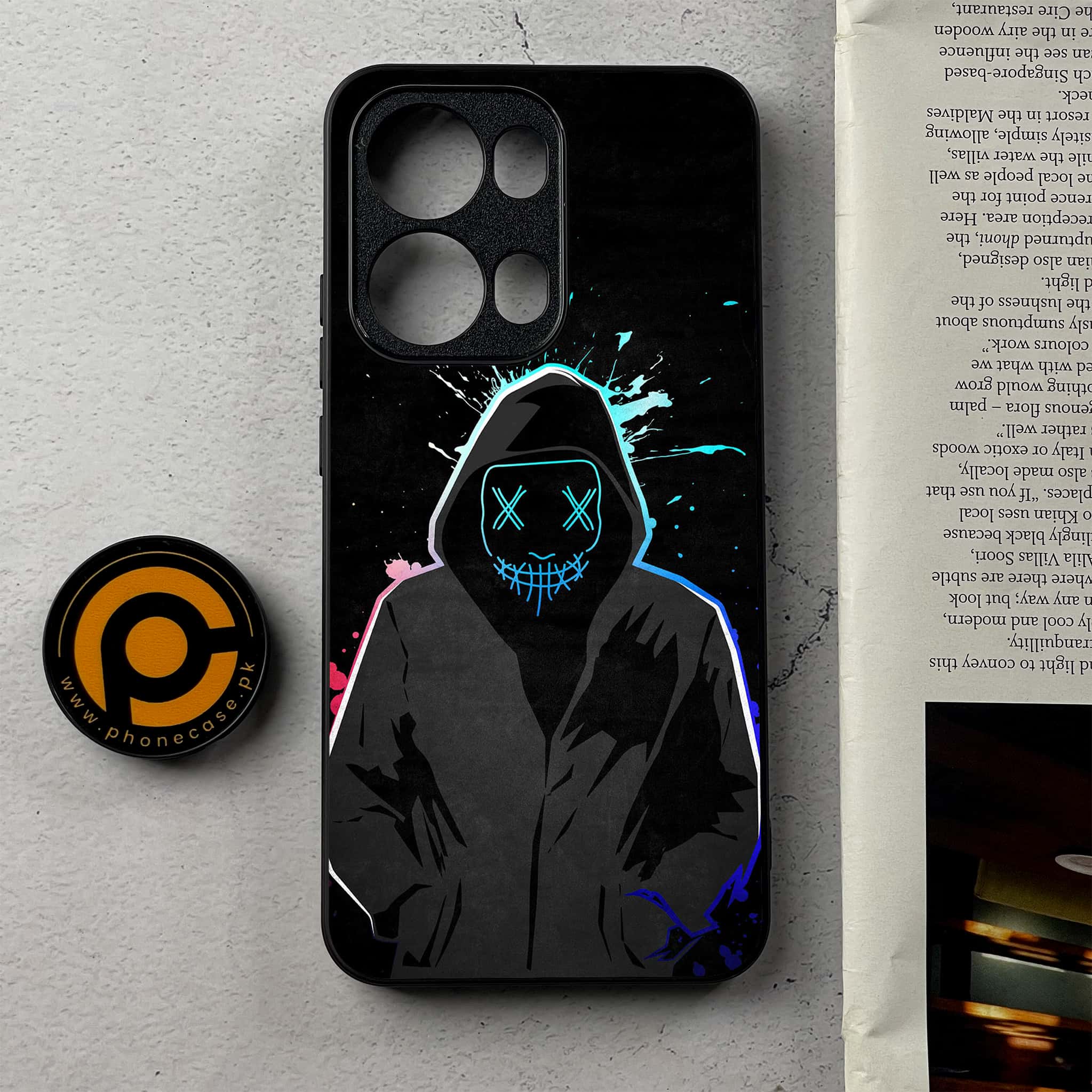 Oppo Reno 13 Pro - Anonymous 2.0 Series - Premium Metal Printed Soft Bumper Shockproof Case