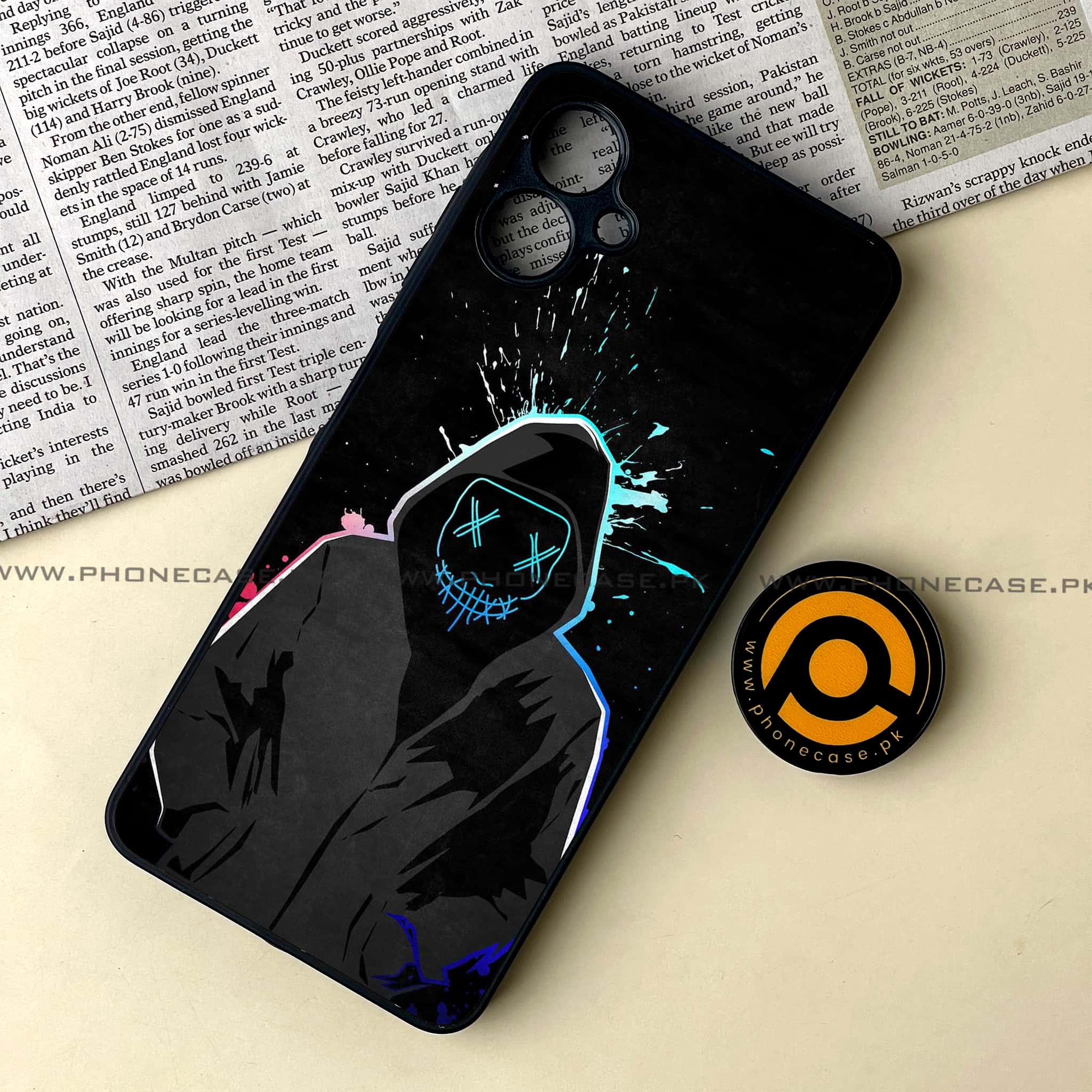 Samsung Galaxy A06  - Anonymous 2.0 Series - Premium Metal Printed soft Bumper shock Proof Case