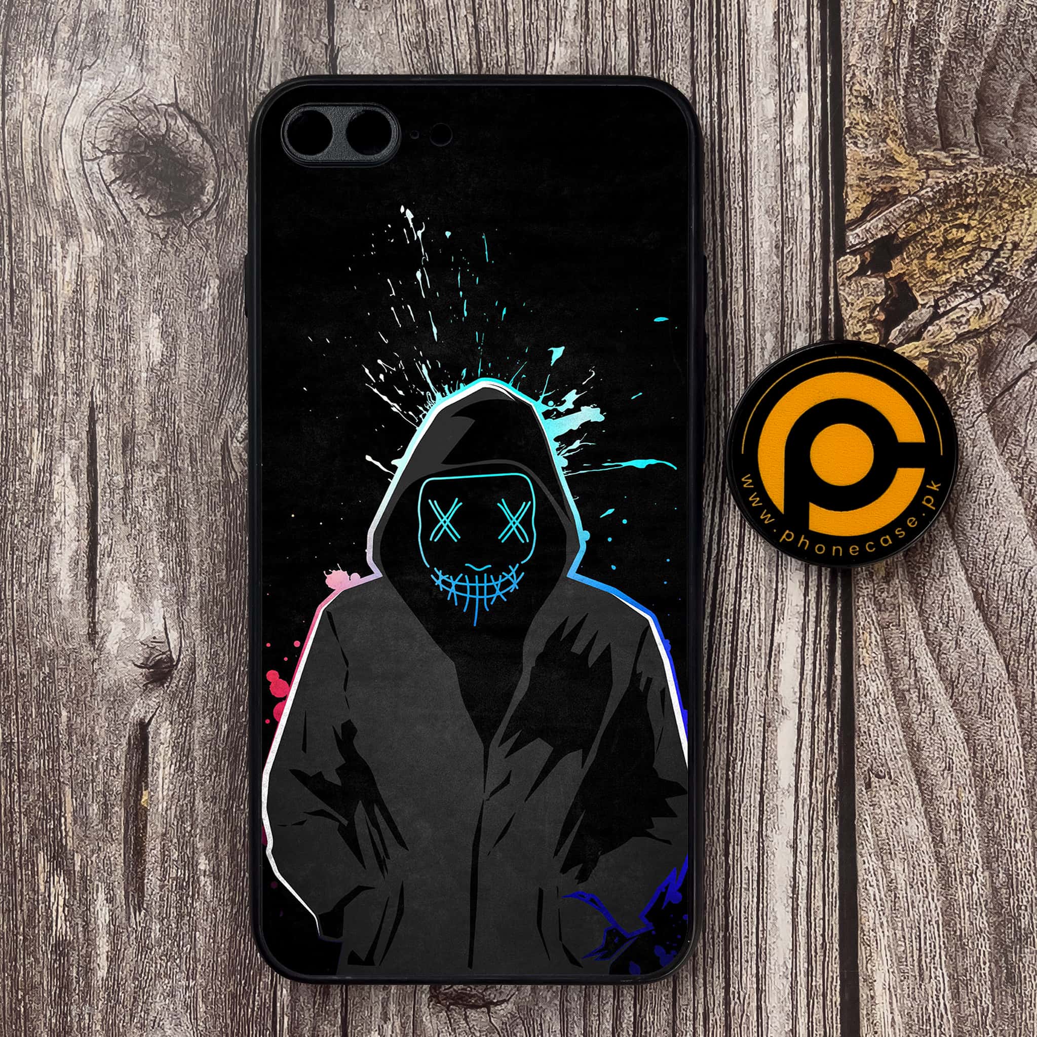 iPhone 7 Plus - Anonymous 2.0   Series - Premium Metal Printed soft Bumper shock Proof Case