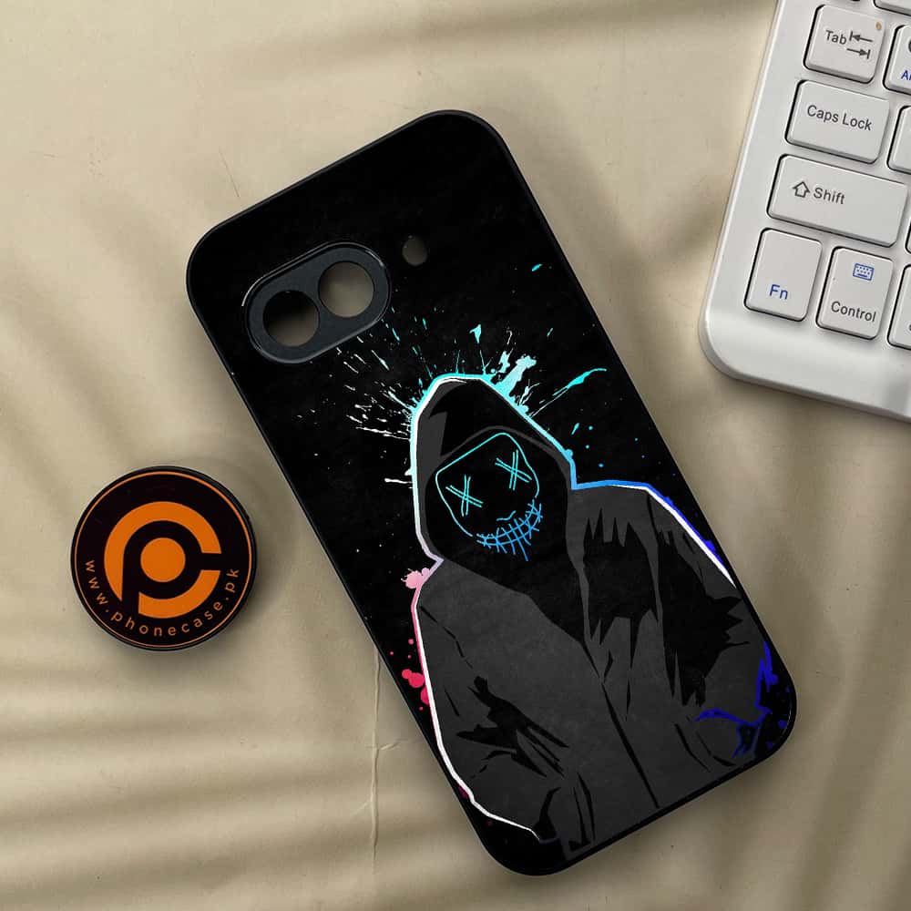 Google Pixel 9a - Anonymous 2.0 Series - Premium Metal Printed soft Bumper Shock Proof Case