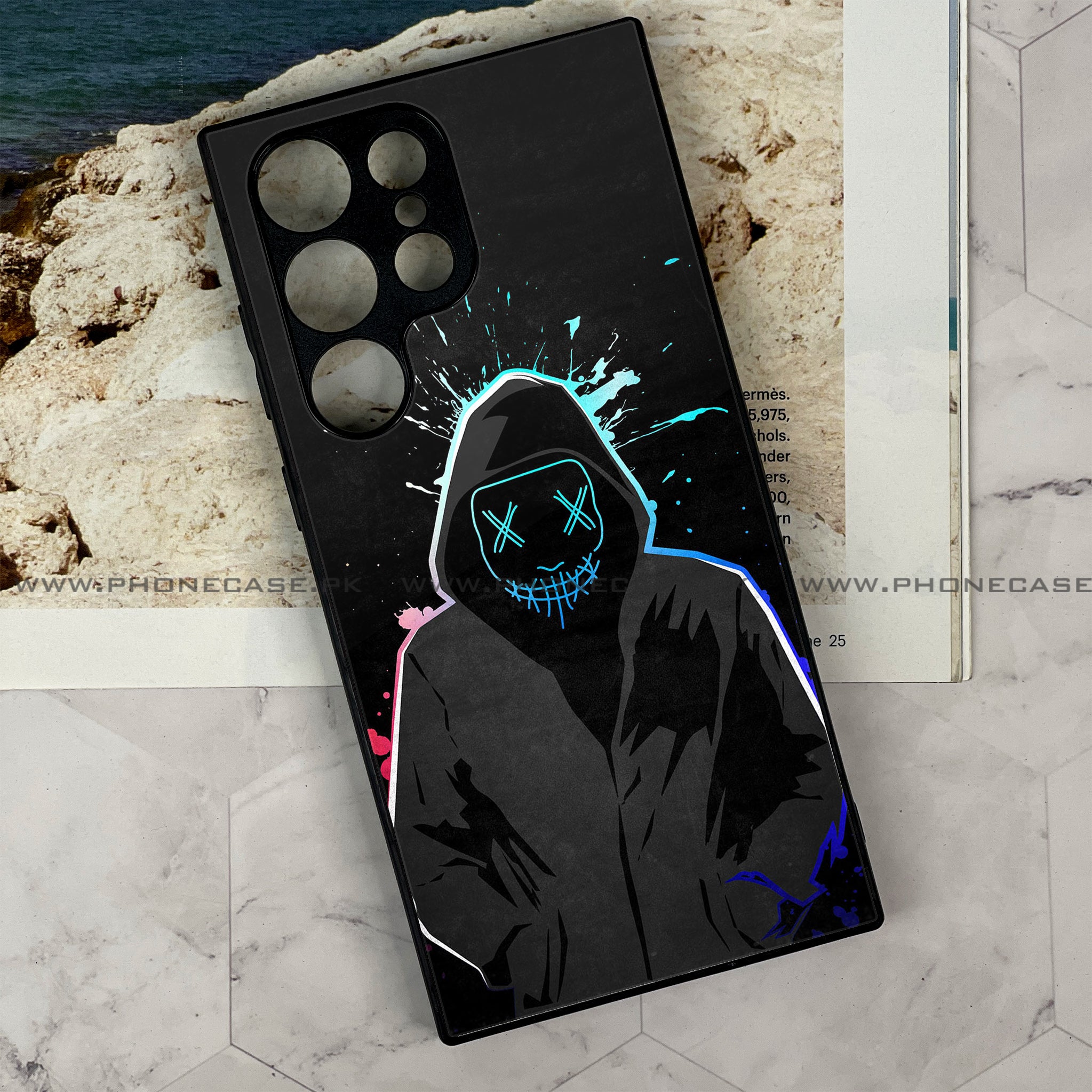 Galaxy S21 Ultra - Anonymous 2.0 Series - Premium Metal Printed soft Bumper shock Proof Case