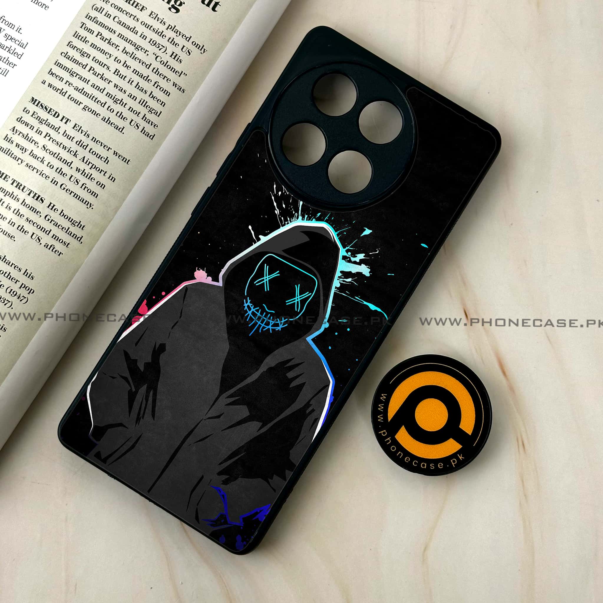 Tecno Camon 30s - Anonymous 2.0 Series - Premium Metal Printed soft Bumper shock Proof Case