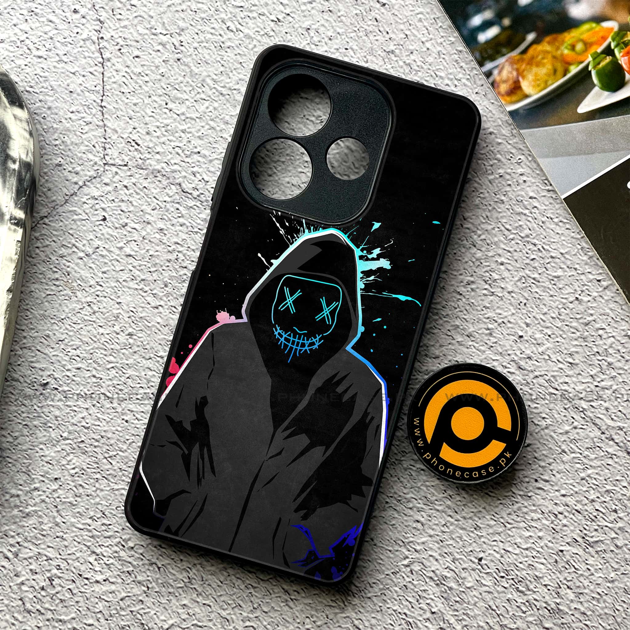 Oppo A5 Pro - Anonymous 2.0 Series - Premium Metal Printed soft Bumper shock Proof Case