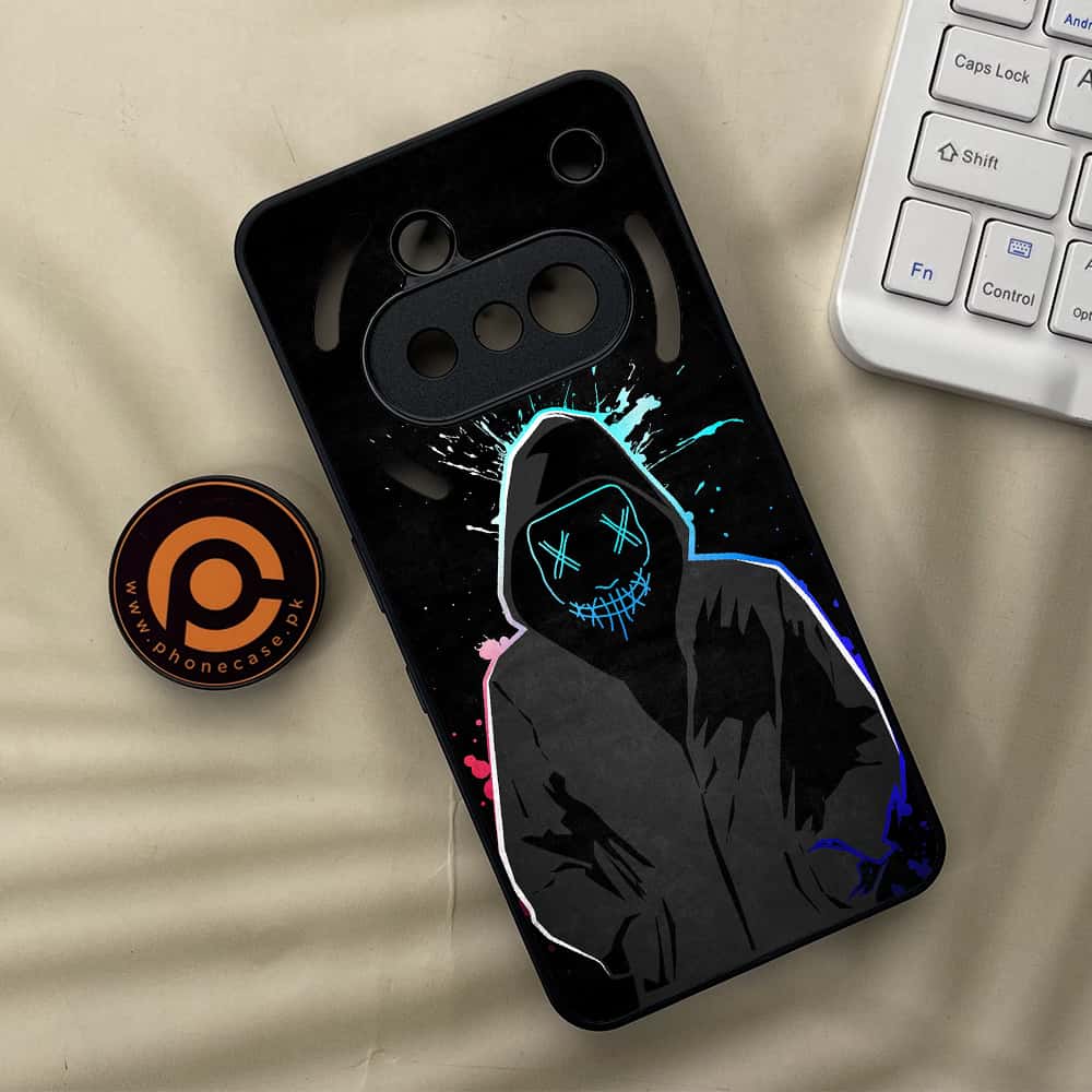 Nothing Phone 3a - Anonymous 2.0 Series - Premium Metal  Printed soft Bumper shock Proof Case