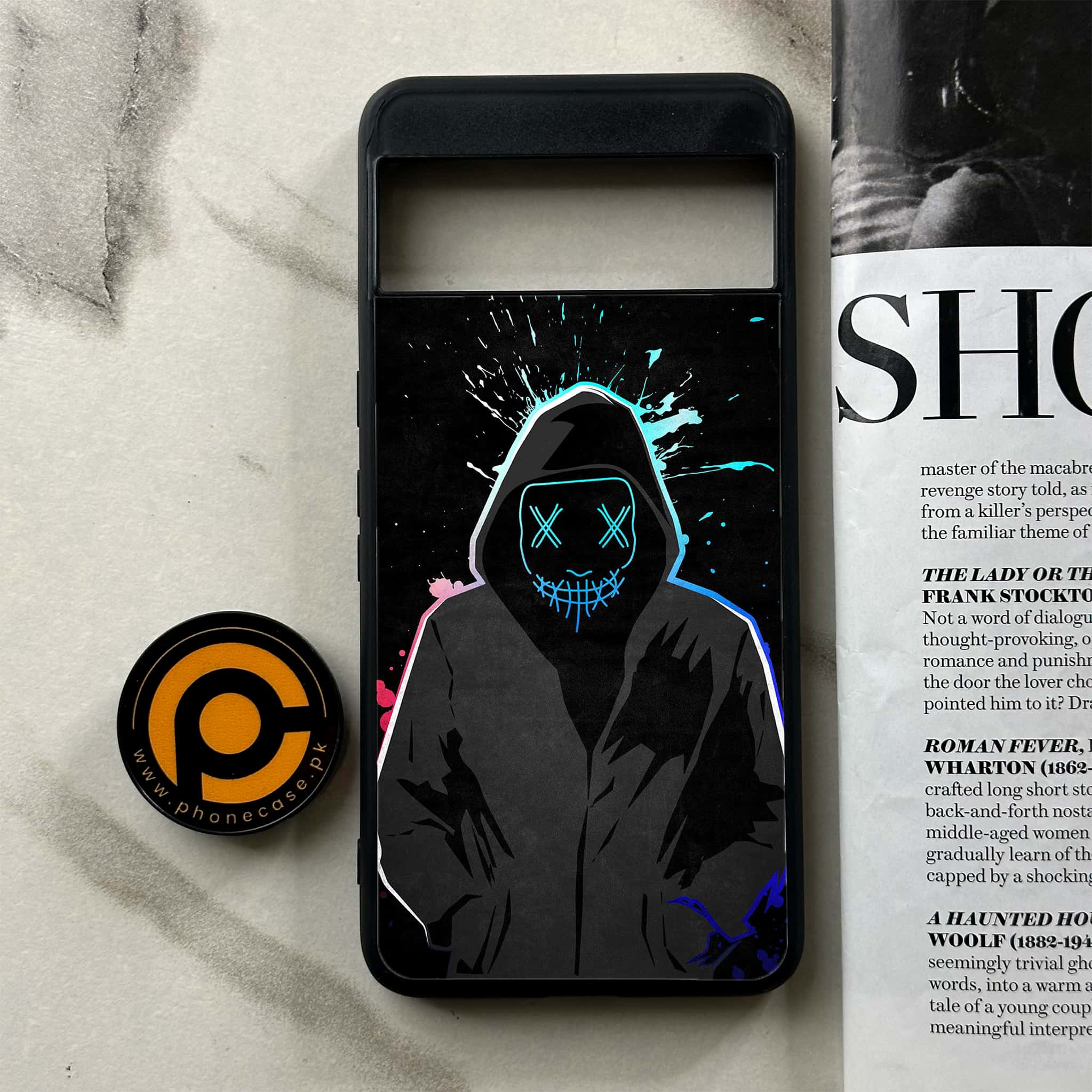 Google Pixel 8a - Anonymous 2.0 Series - Premium Printed soft Bumper Shock Proof Case