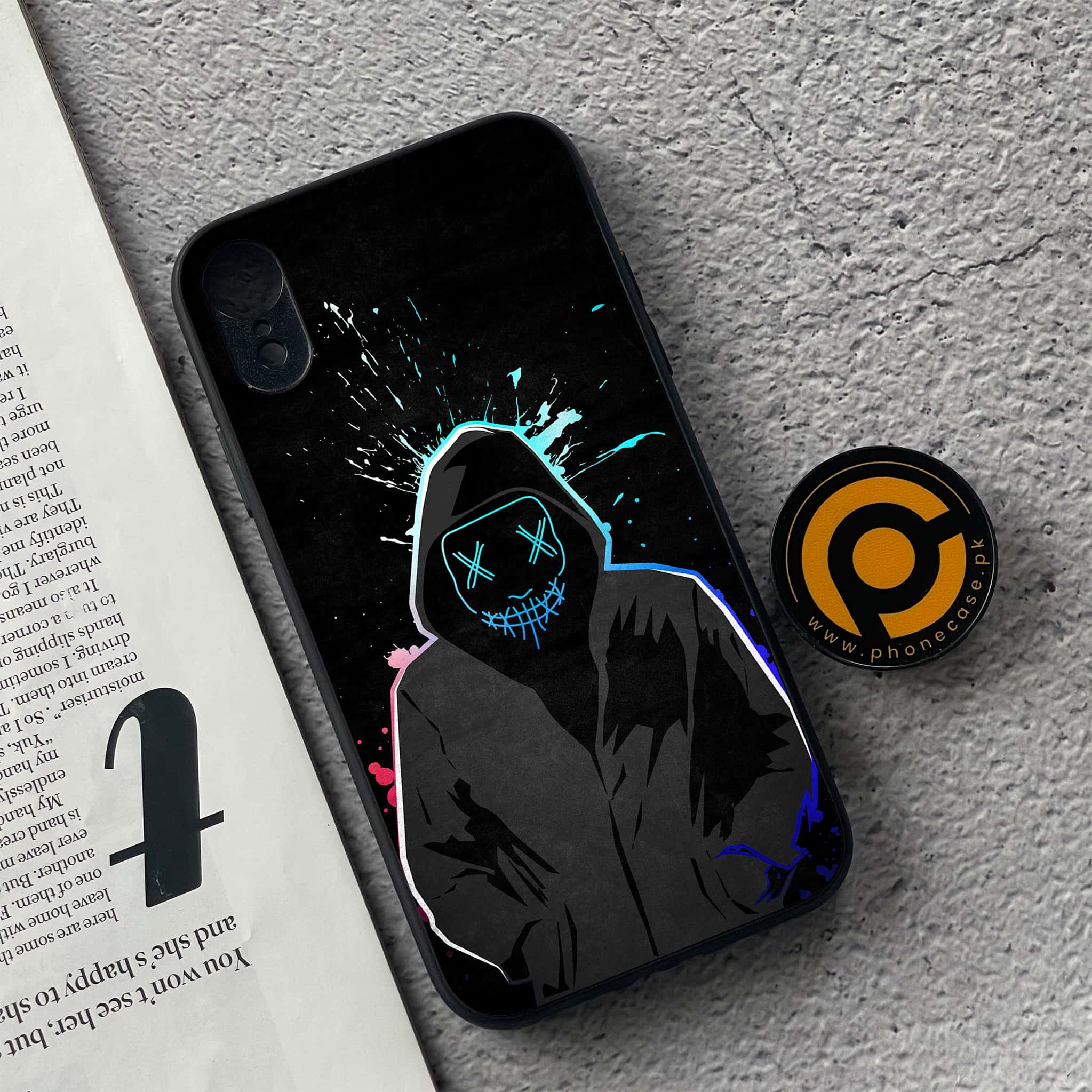 iPhone XR - Anonymous 2.0 Series - Premium Metal Printed soft Bumper shock Proof Case