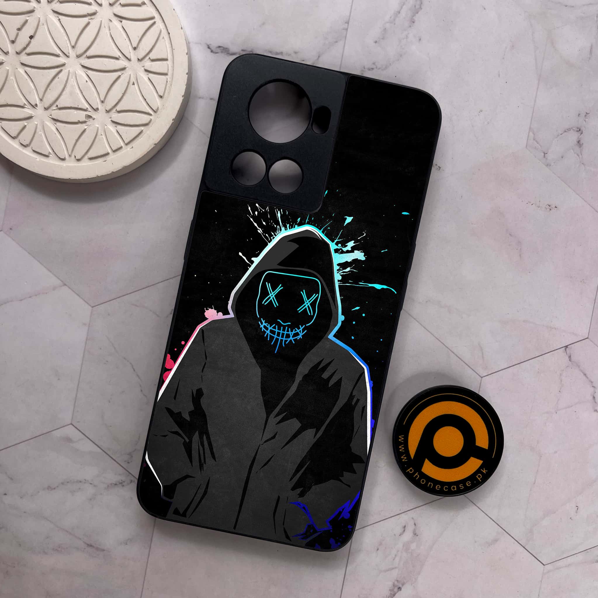 OnePlus 10R - Anonymous 2.0 Series - Premium Metal Printed soft Bumper shock Proof Case