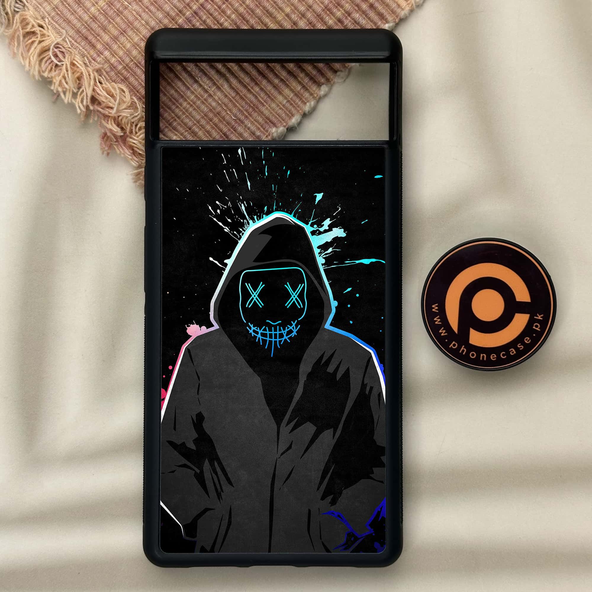 Google Pixel 6 - Anonymous 2.0 Series - Premium Metal Printed soft Bumper Shock Proof Case