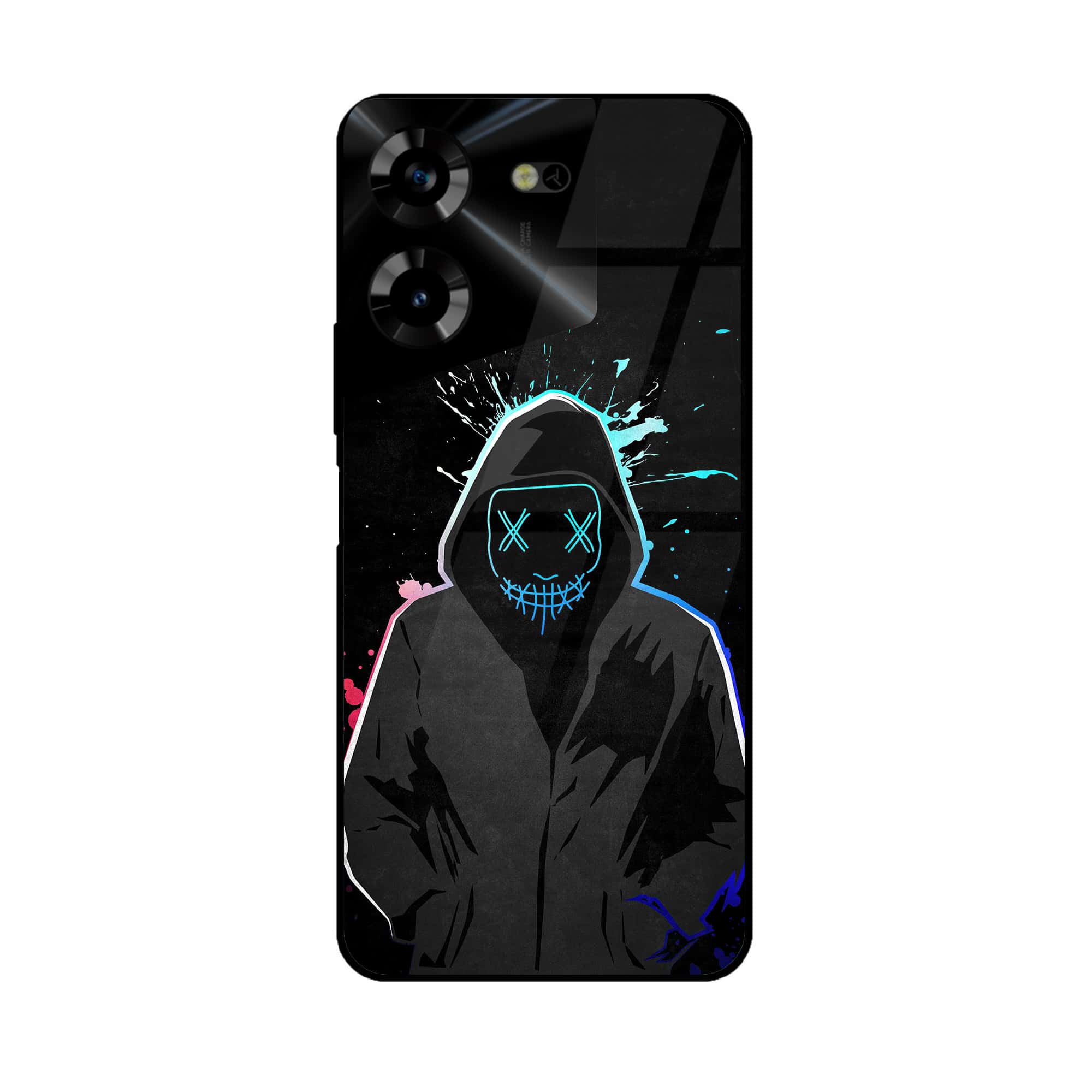 Tecno Pova 5 Pro - Anonymous 2.0 Series - Premium Printed Glass soft Bumper shock Proof Case