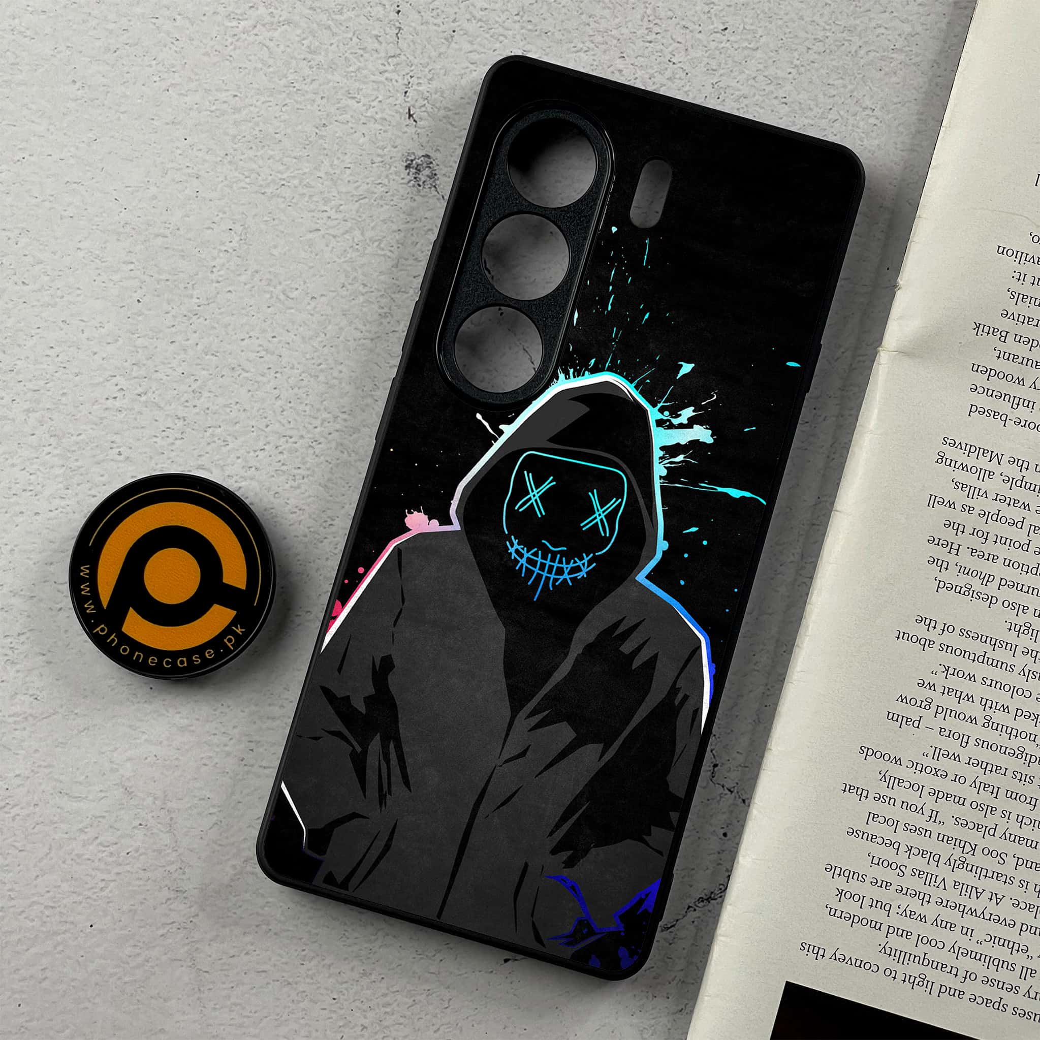 Tecno Camon 40 - Anonymous 2.0 Series - Premium Metal Printed Soft Bumper Shockproof Case