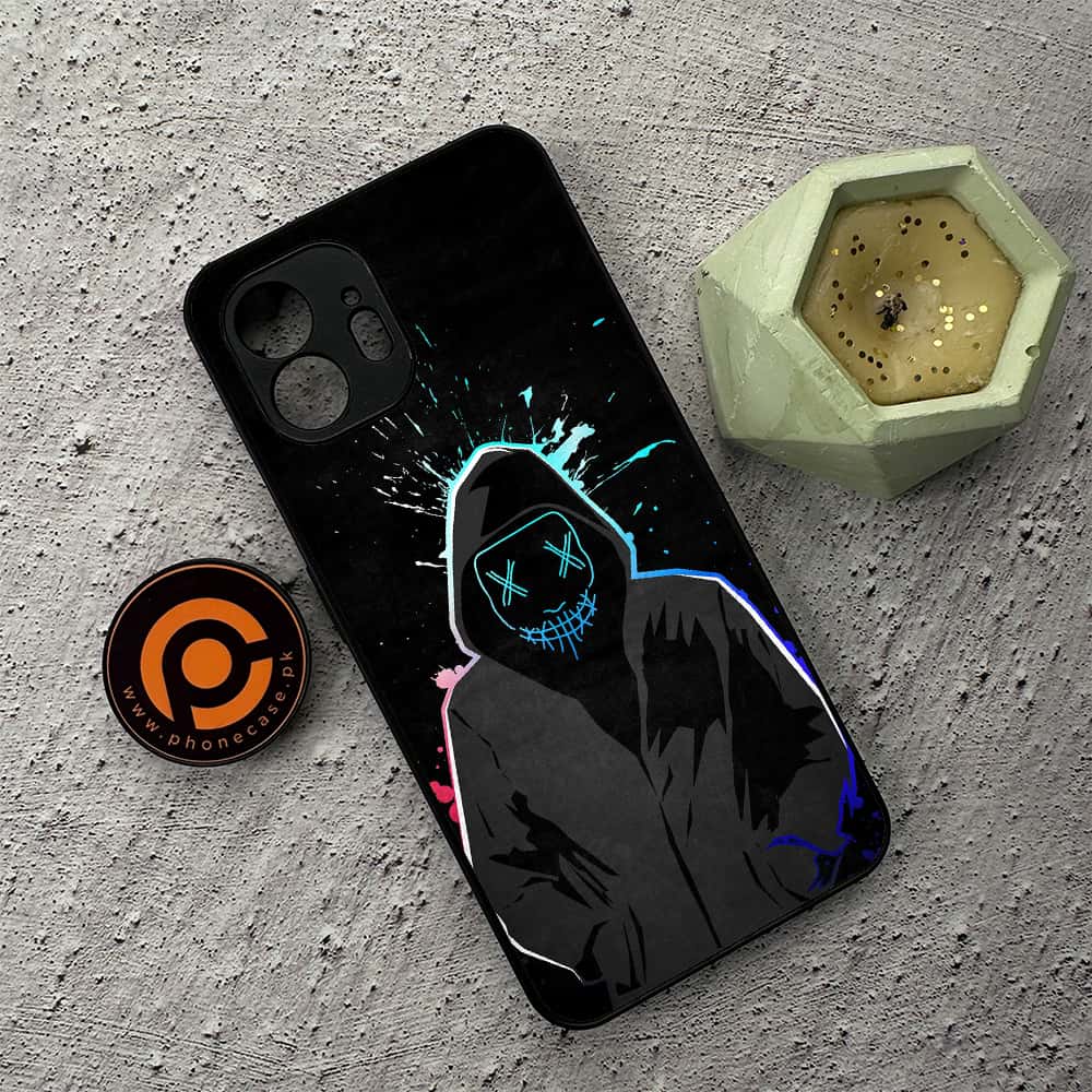 Nothing Phone 2 - Anonymous 2.0 Series - Premium Metal  Printed soft Bumper shock Proof Case