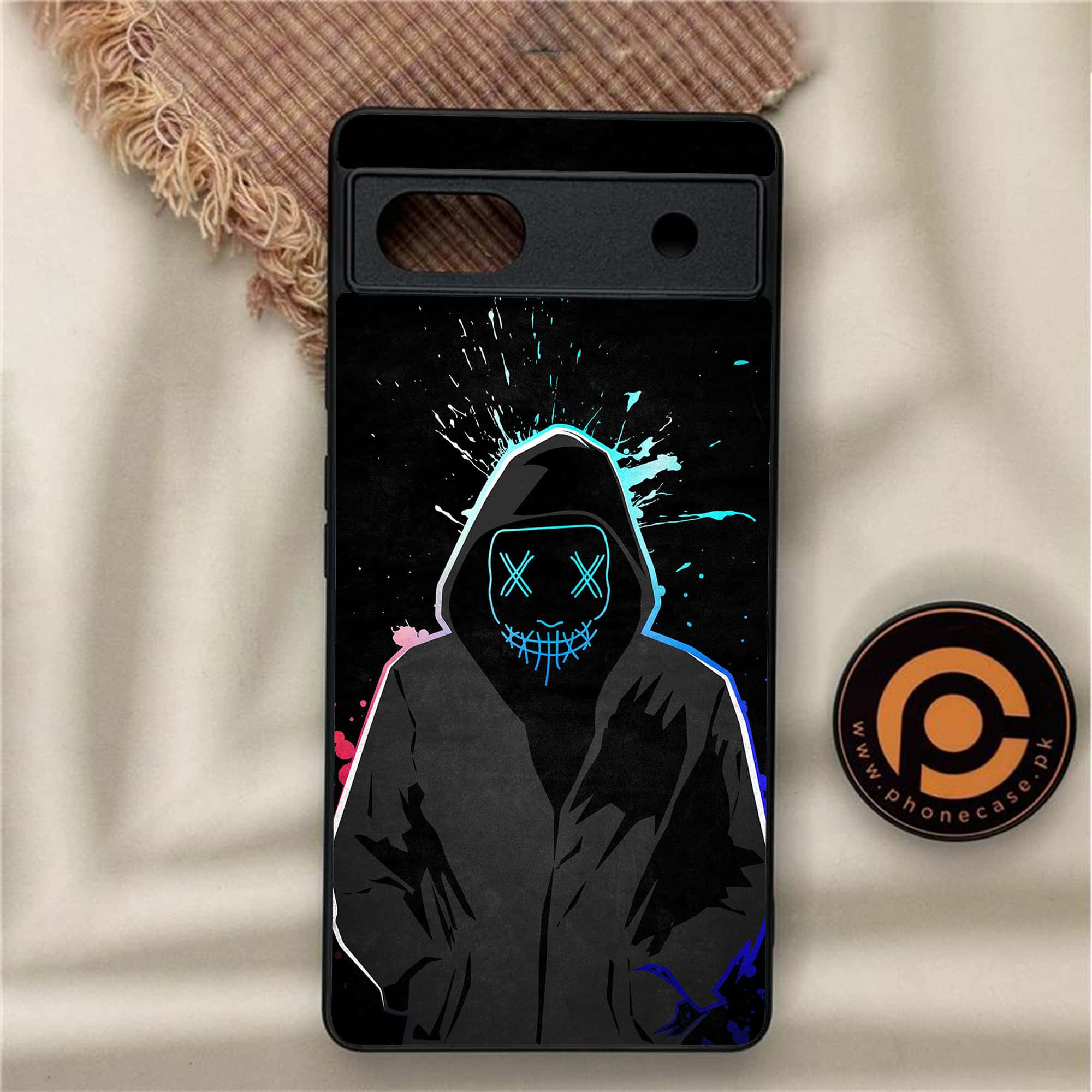 Google Pixel 6A - Anonymous 2.0 Series - Premium Metal Printed soft Bumper Shock Proof Case