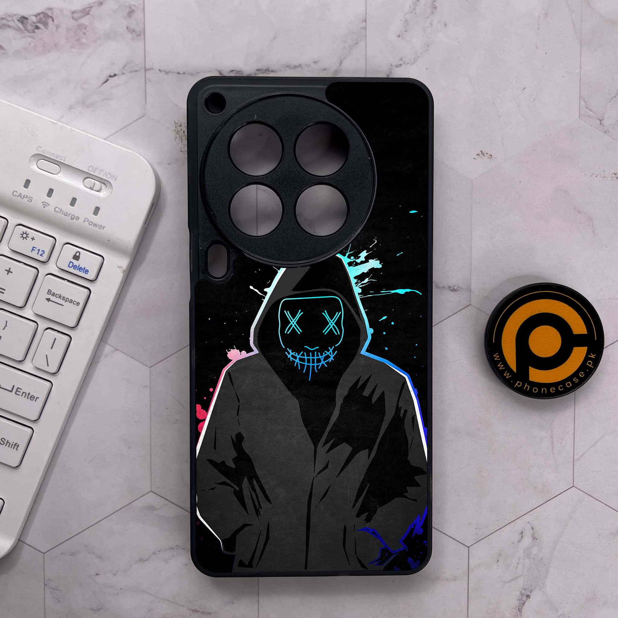 Tecno Camon 30 Premier - Anonymous 2.0 Series - Premium Metal Printed soft Bumper shock Proof Case