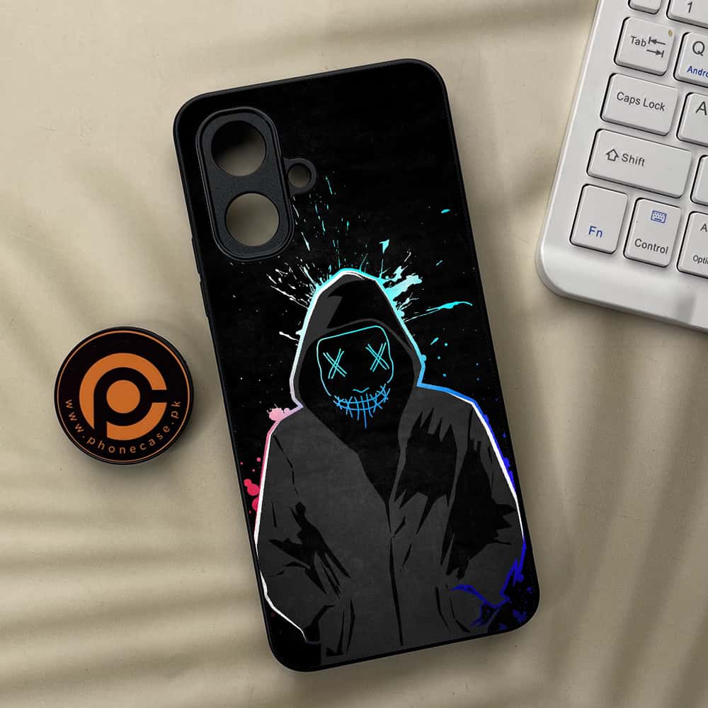 Tecno Spark Go 2 - Anonymous 2.0 Series - Premium Metal Printed soft Bumper Shock Proof Case