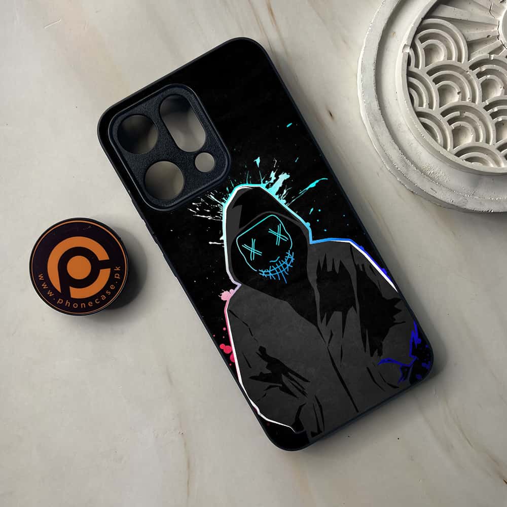 Oppo Reno 14 5G - Anonymous 2.0 Series - Premium Metal Printed soft Bumper shock Proof Case