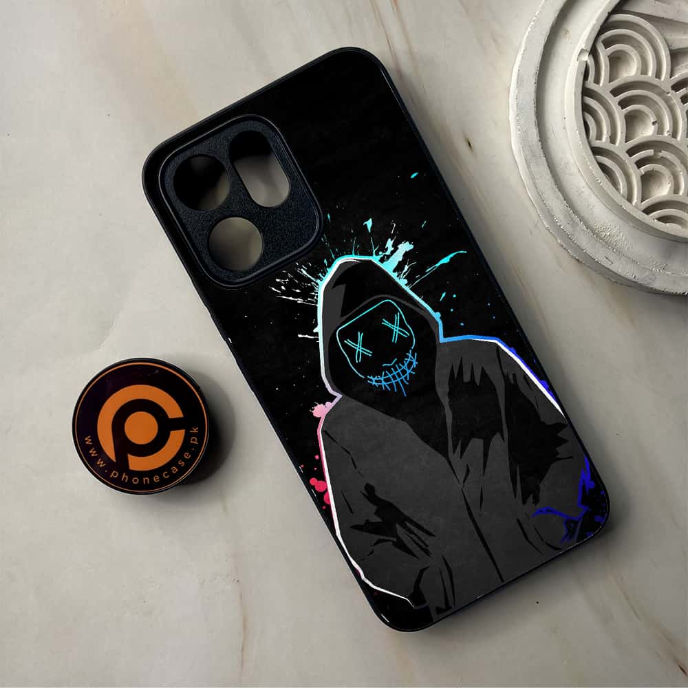 Oppo Reno 14F - Anonymous 2.0 Series - Premium Metal Printed Soft Bumper Shockproof Case