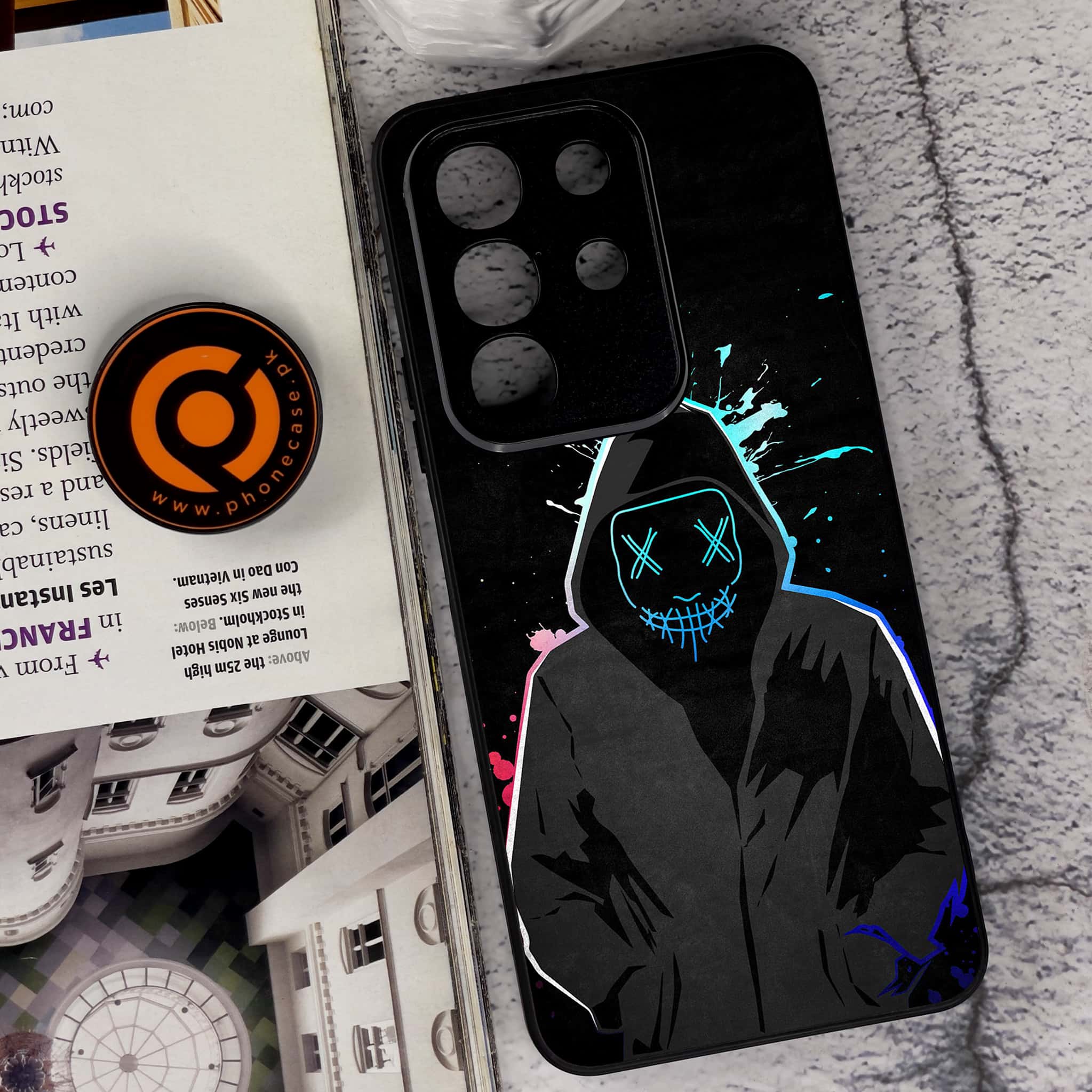 Vivo Y29 4G - Anonymous 2.0 Series - Premium Metal Printed soft Bumper Shock Proof Case