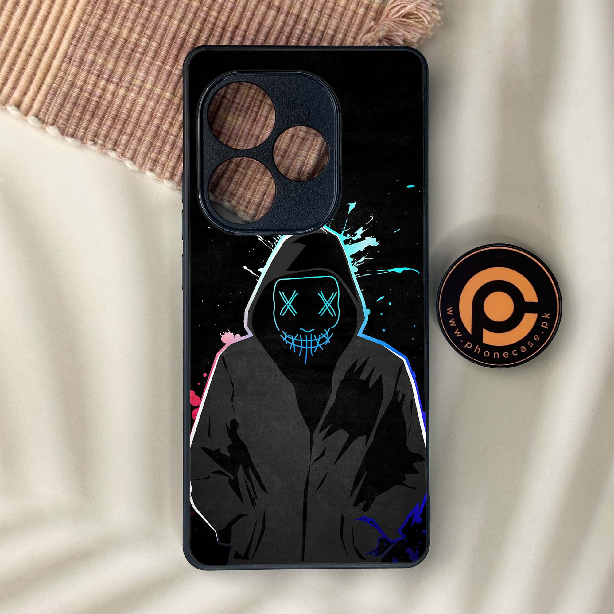 Realme GT 6 - Anonymous 2.0 Series - Premium Metal Printed soft Bumper shock Proof Case