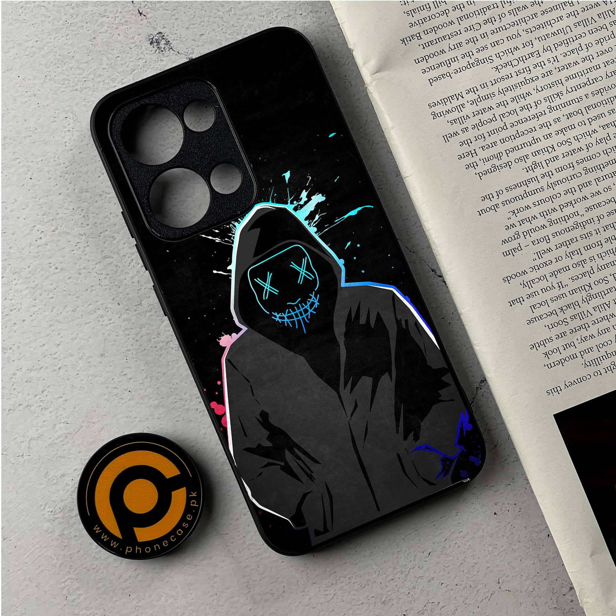 Oppo Reno 13 - Anonymous 2.0 Series - Premium Metal Printed Soft Bumper Shockproof Case
