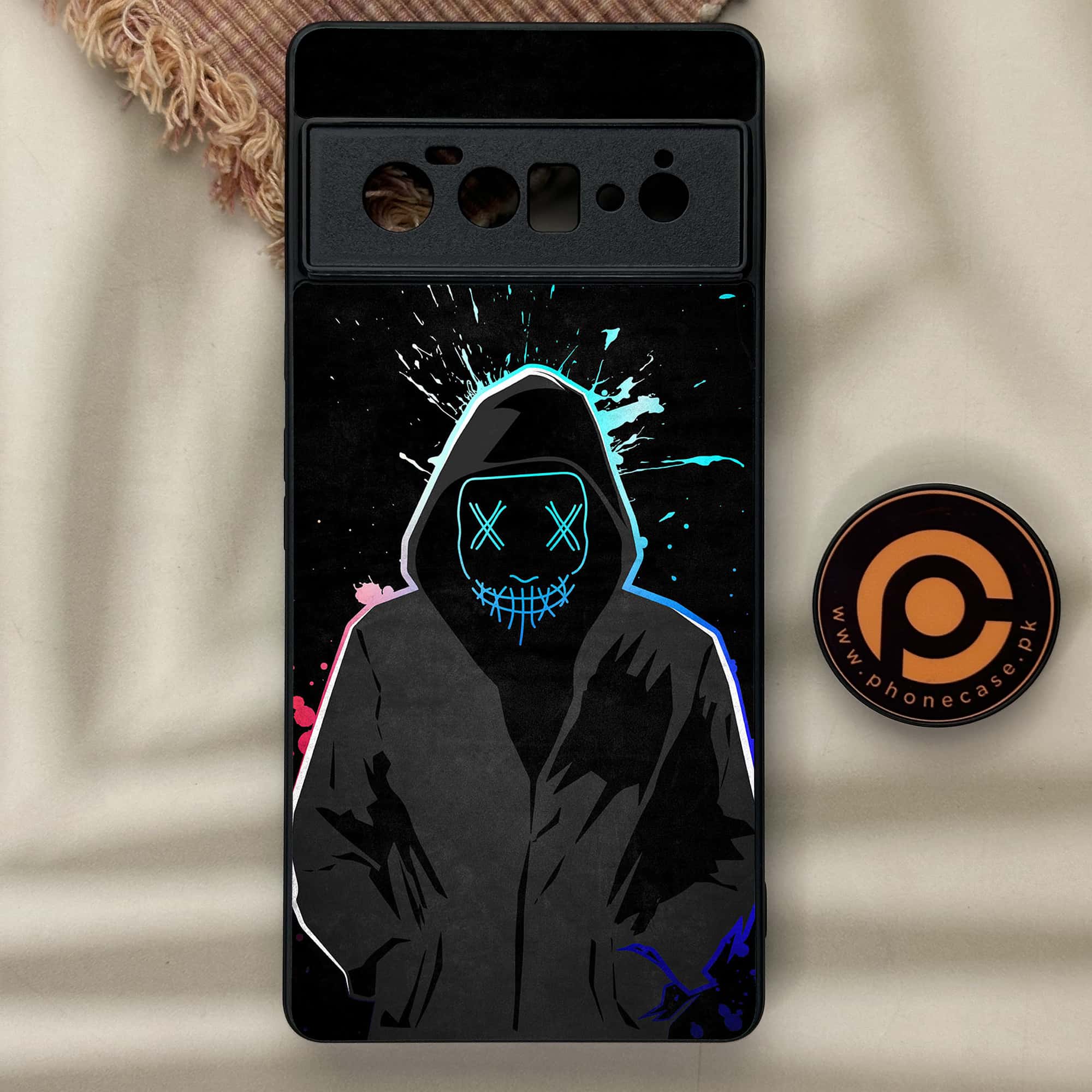Google Pixel 6 Pro - Anonymous 2.0 Series - Premium Metal Printed soft Bumper Shock Proof Case