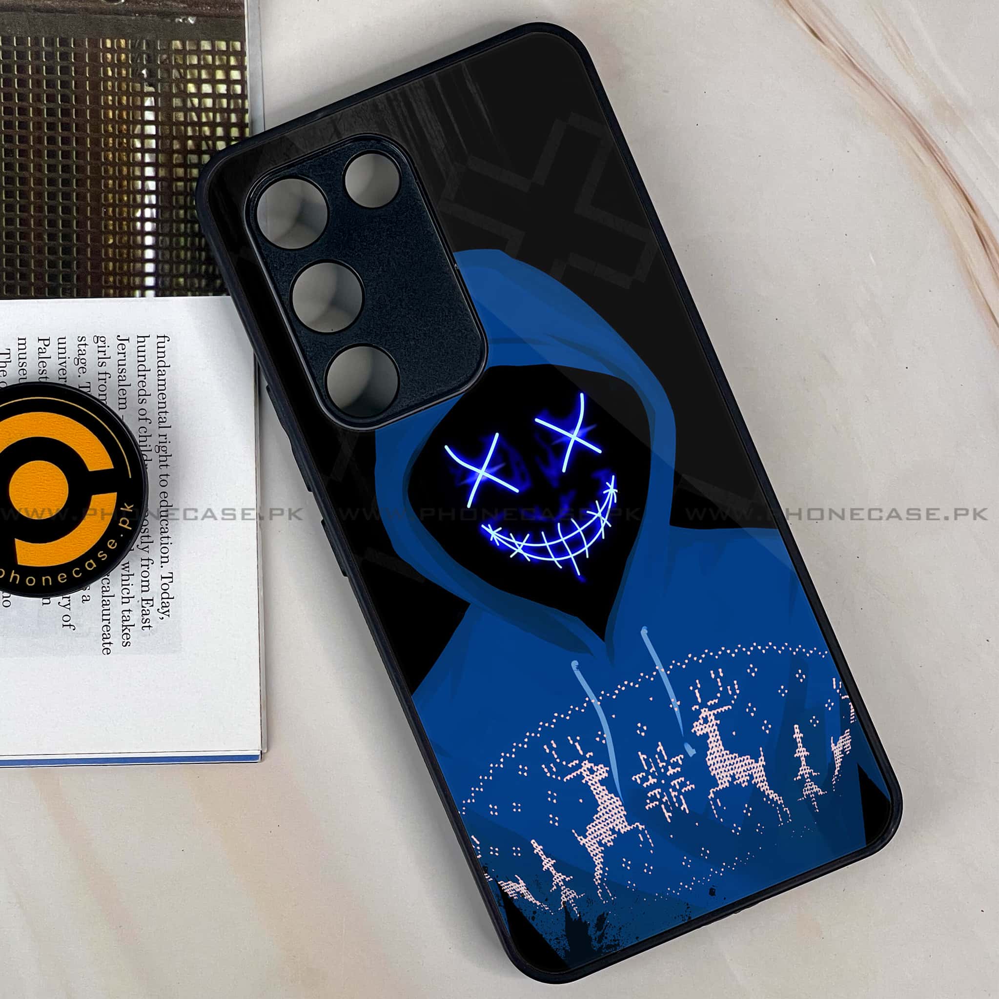 Vivo Y200e - Anonymous 2.0 Series - Premium Metal Printed soft Bumper shock Proof Case